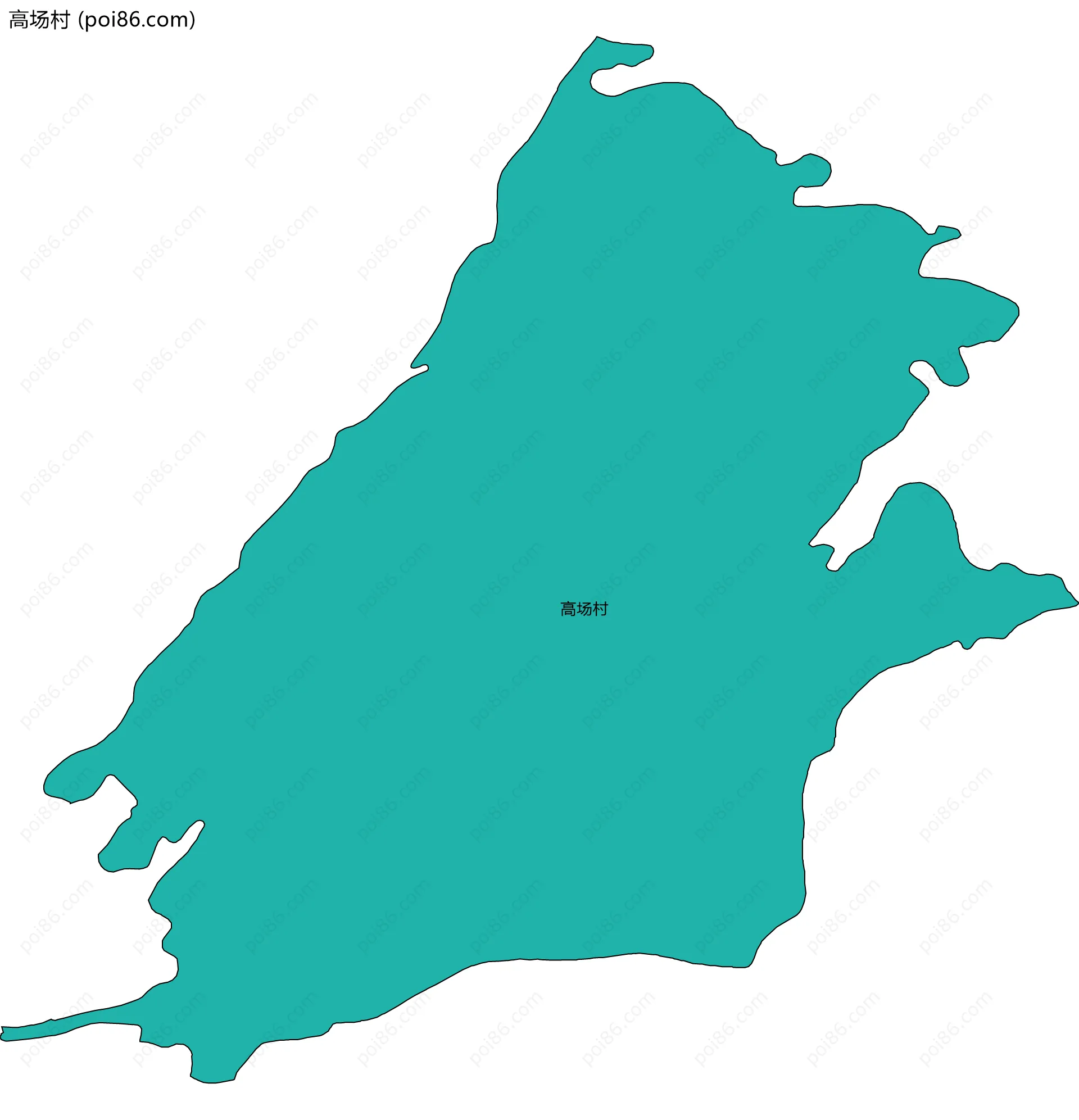 高场村边界地图
