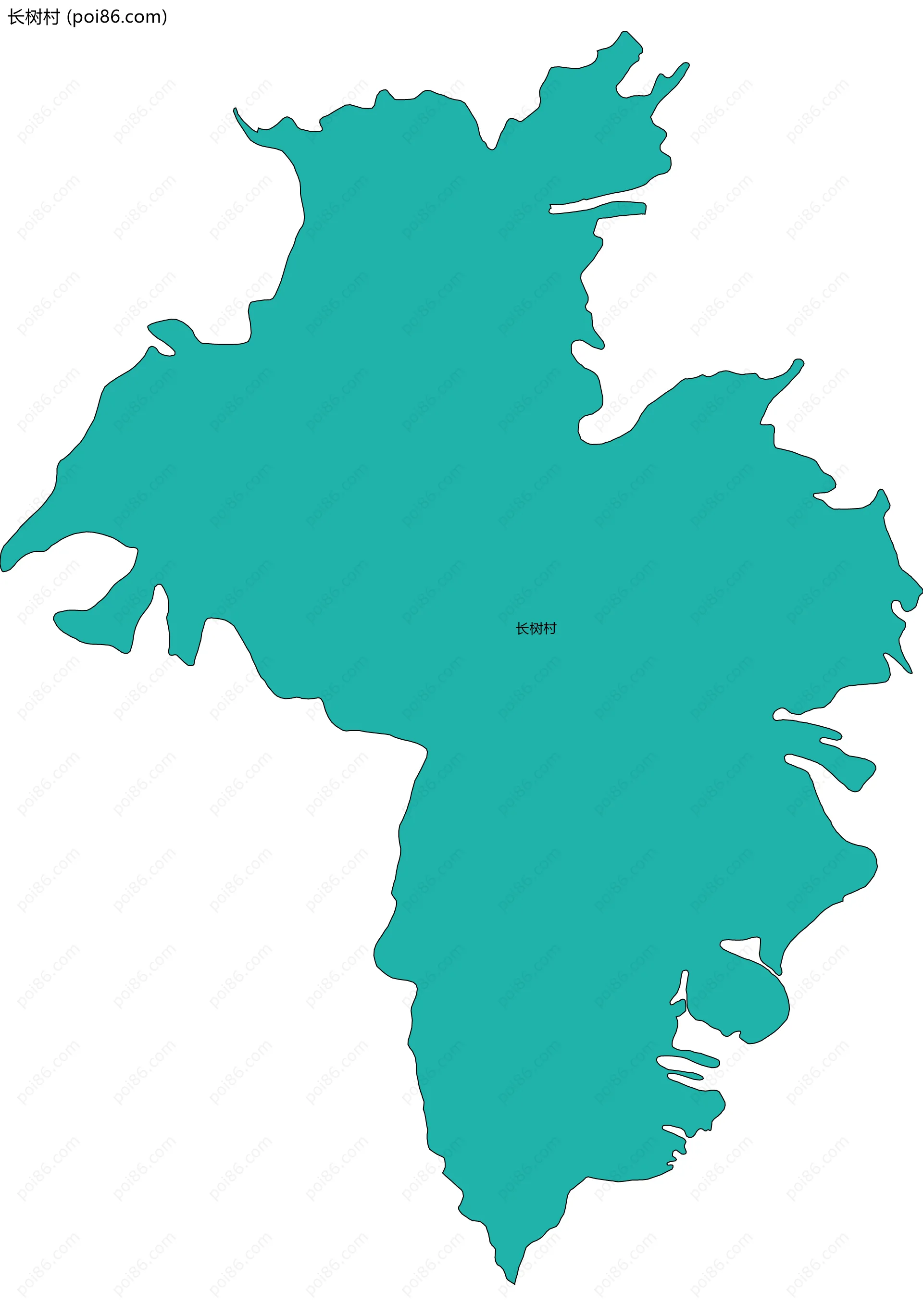 长树村边界地图