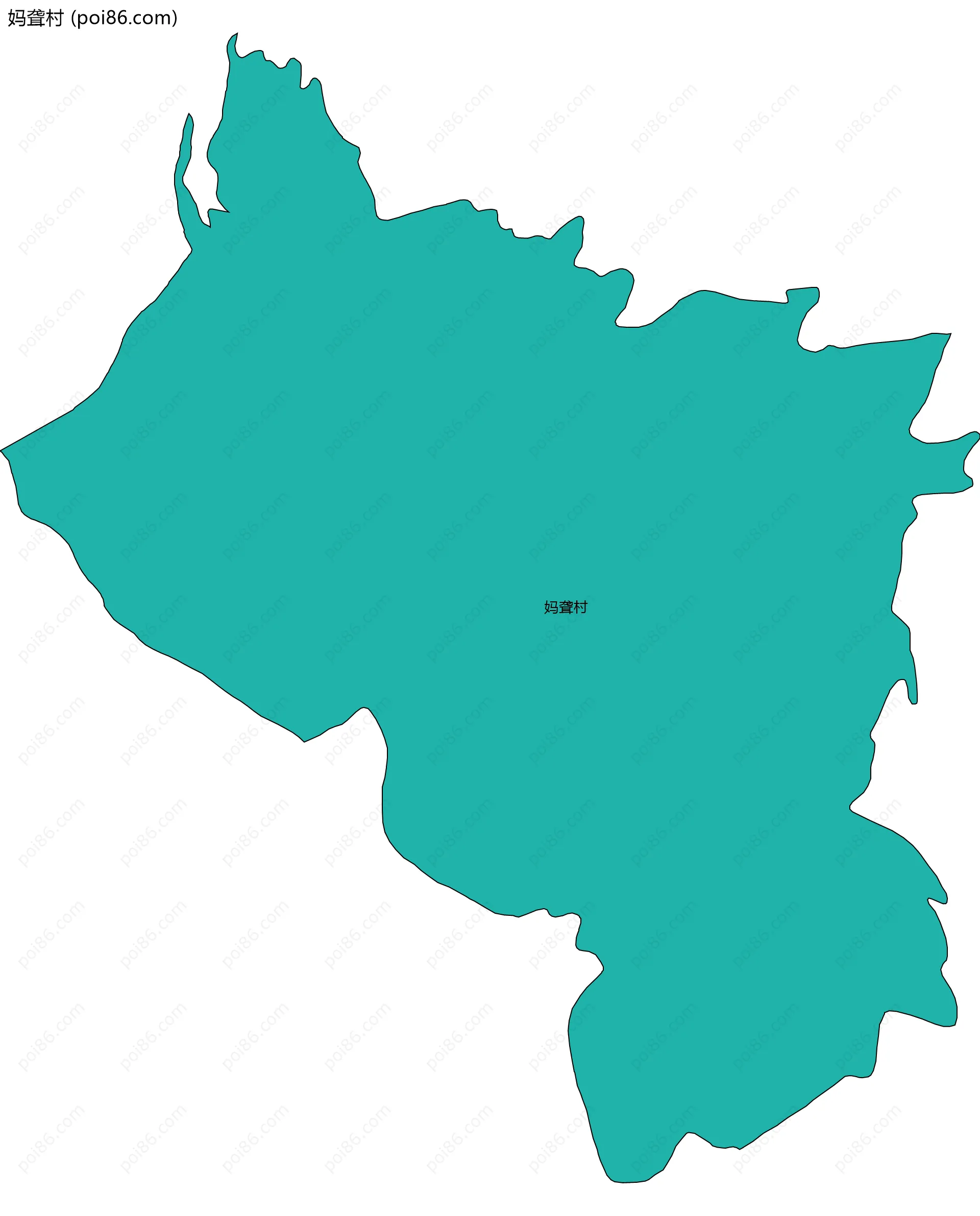 妈聋村边界地图