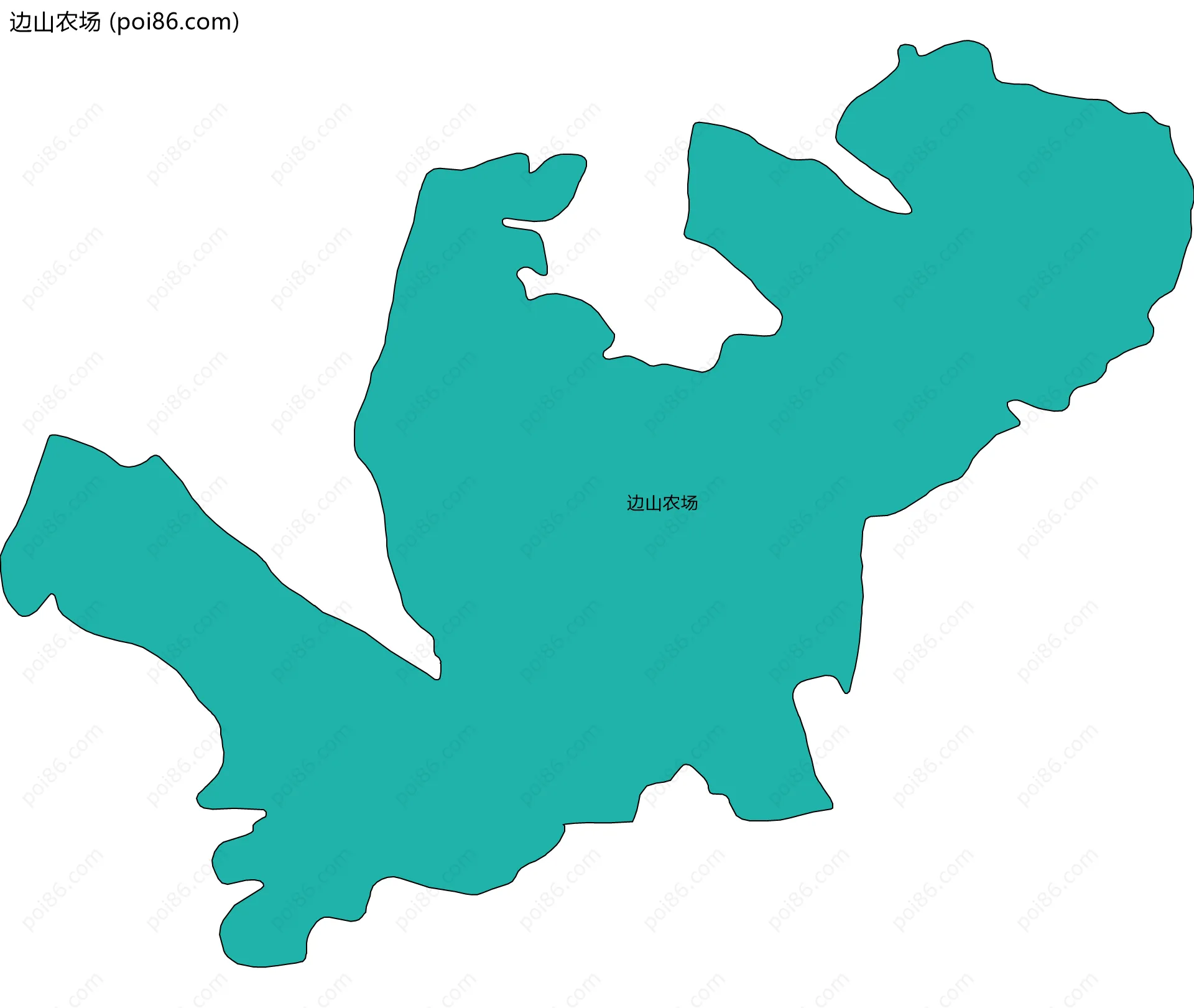 边山农场边界地图
