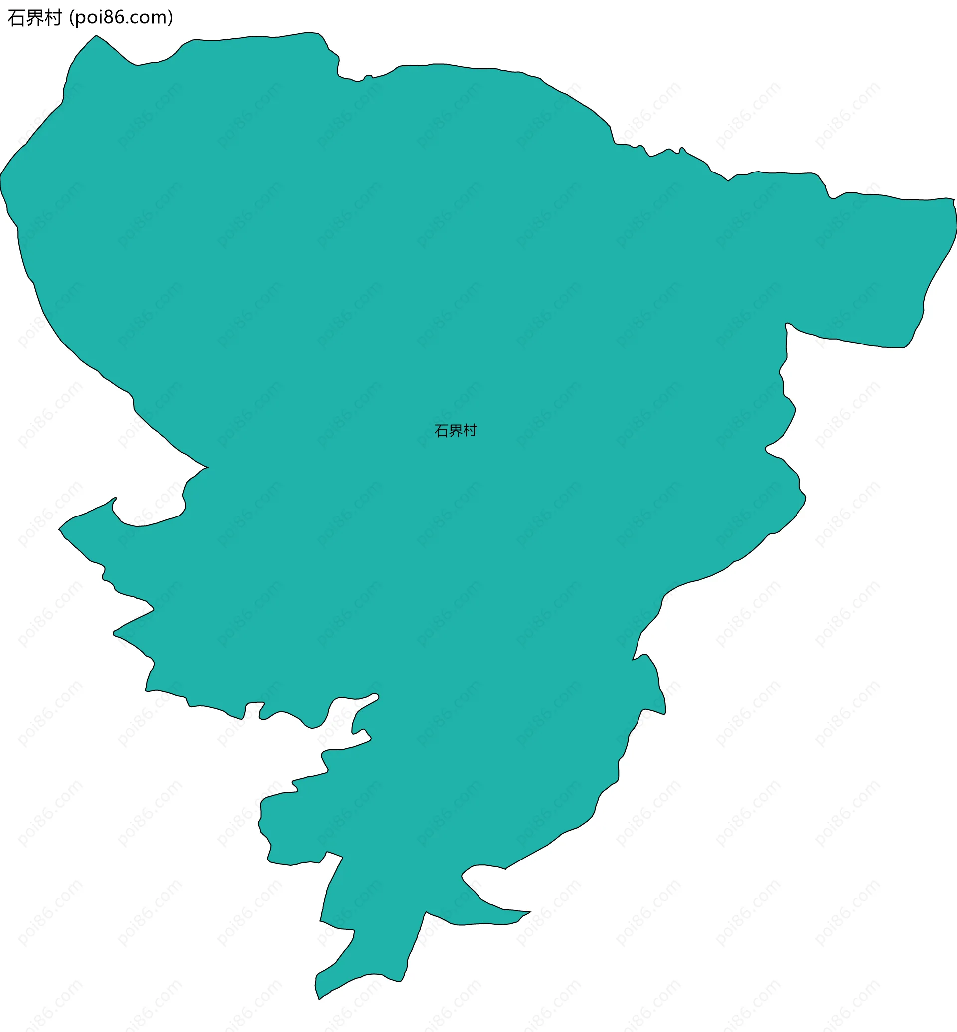 石界村边界地图