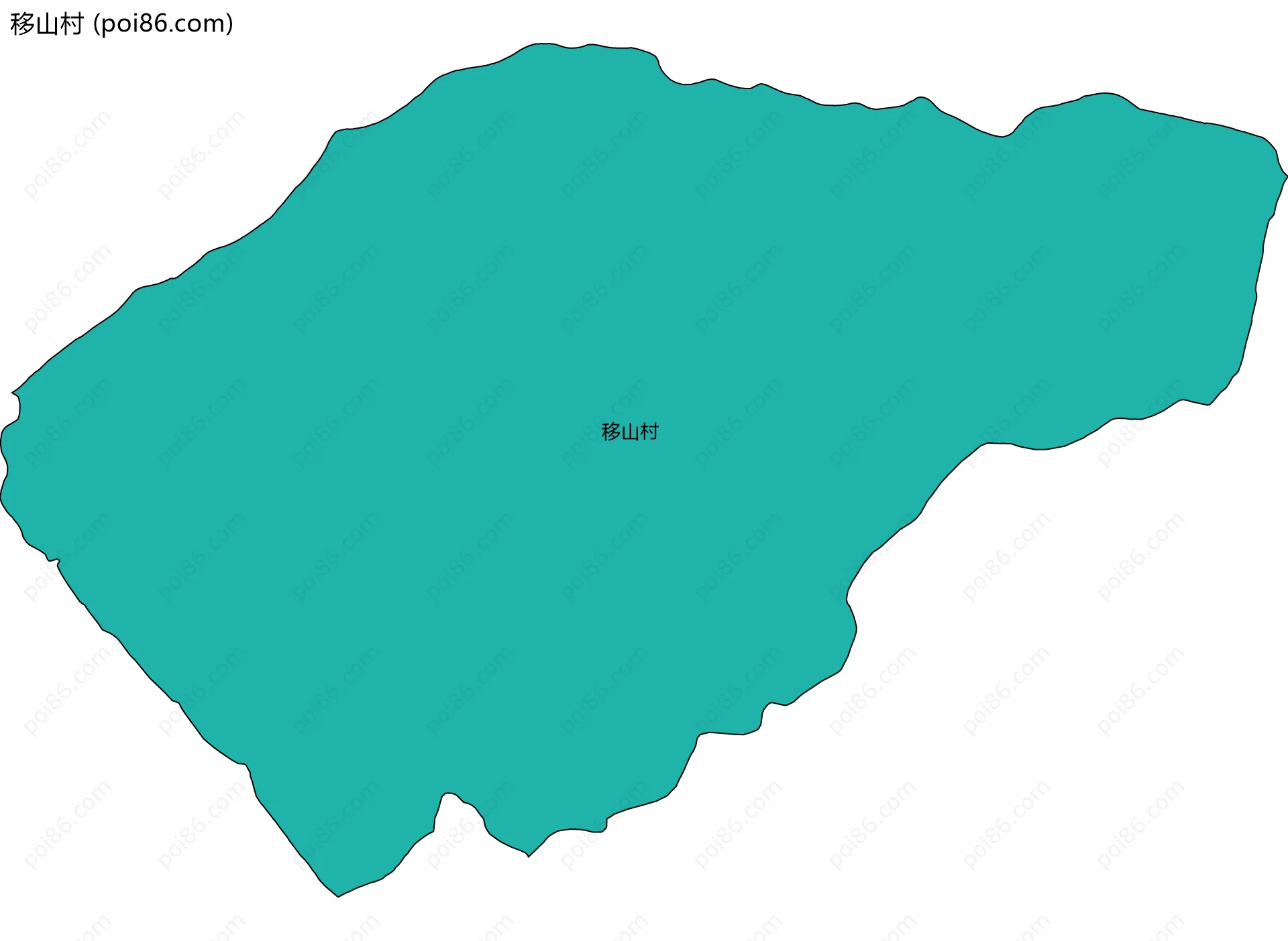 移山村边界地图