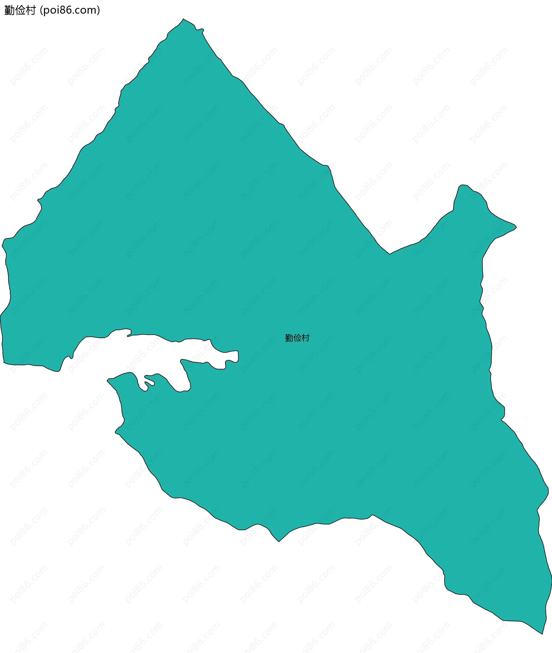 勤俭村边界地图