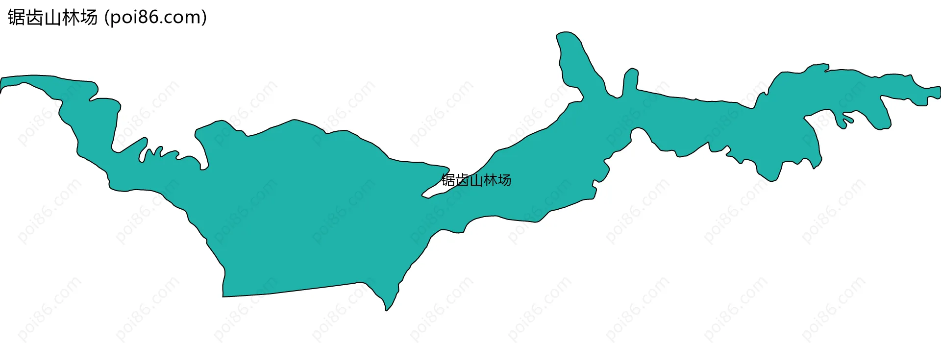 锯齿山林场边界地图