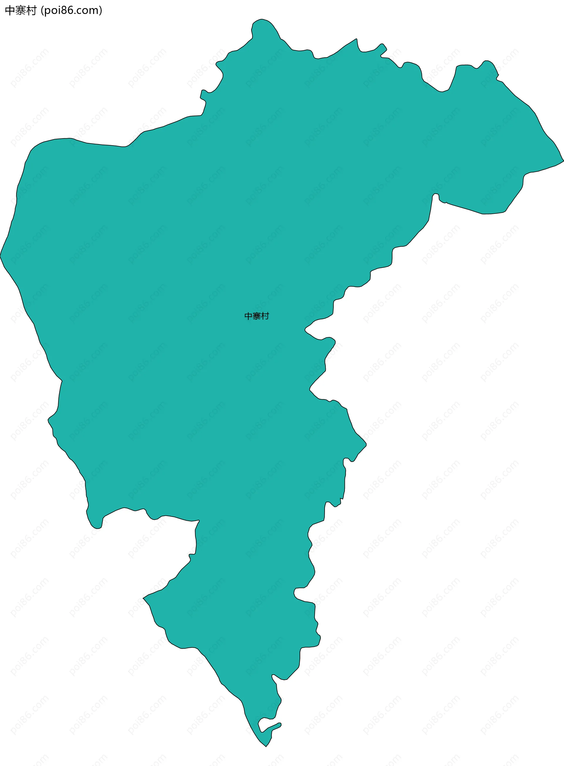 中寨村边界地图