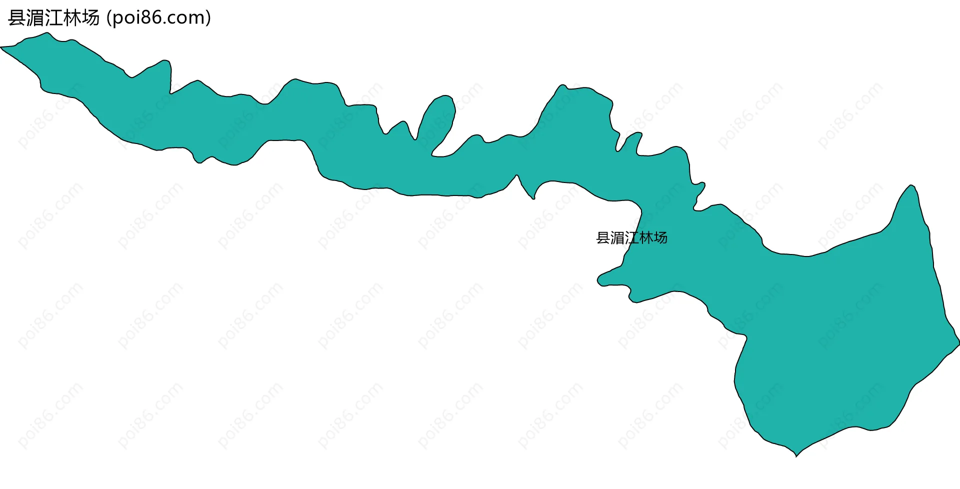 县湄江林场边界地图