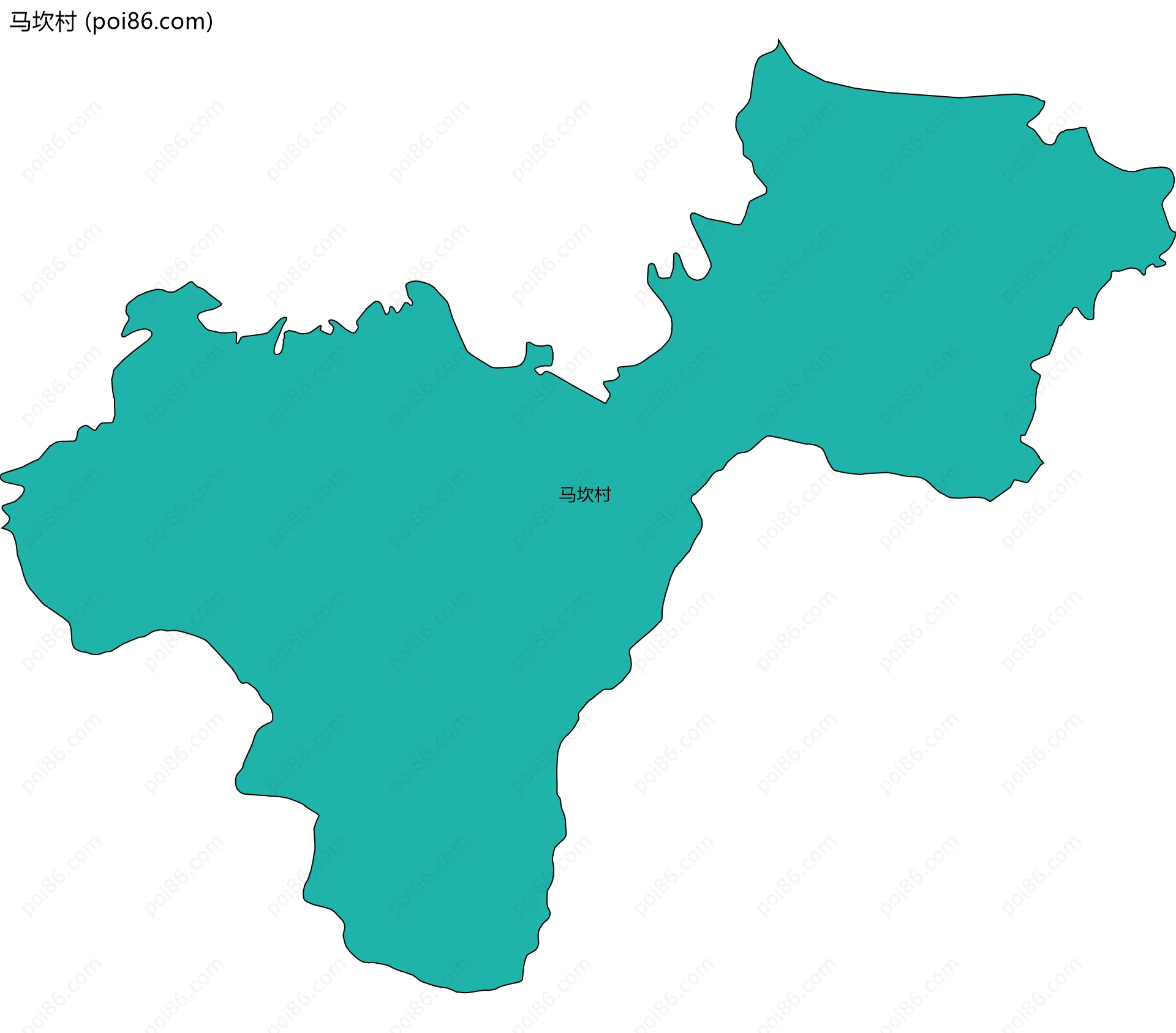 马坎村边界地图