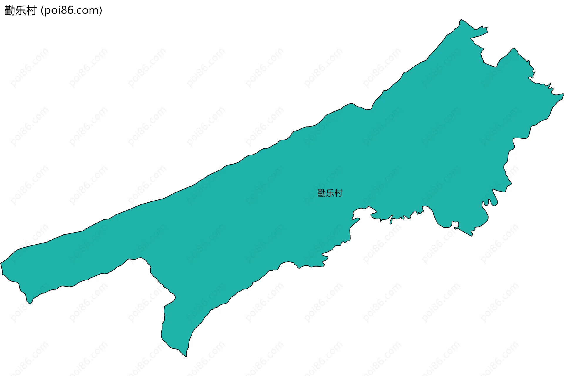 勤乐村边界地图
