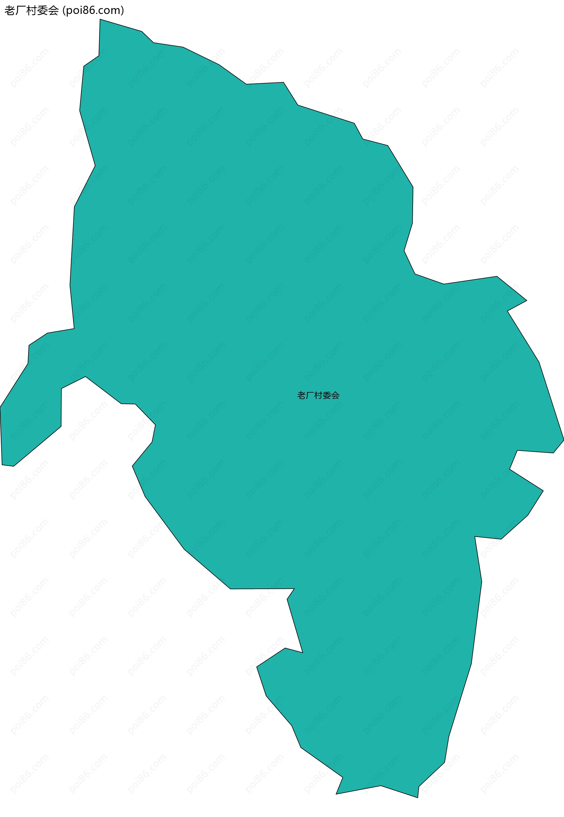 老厂村委会边界地图