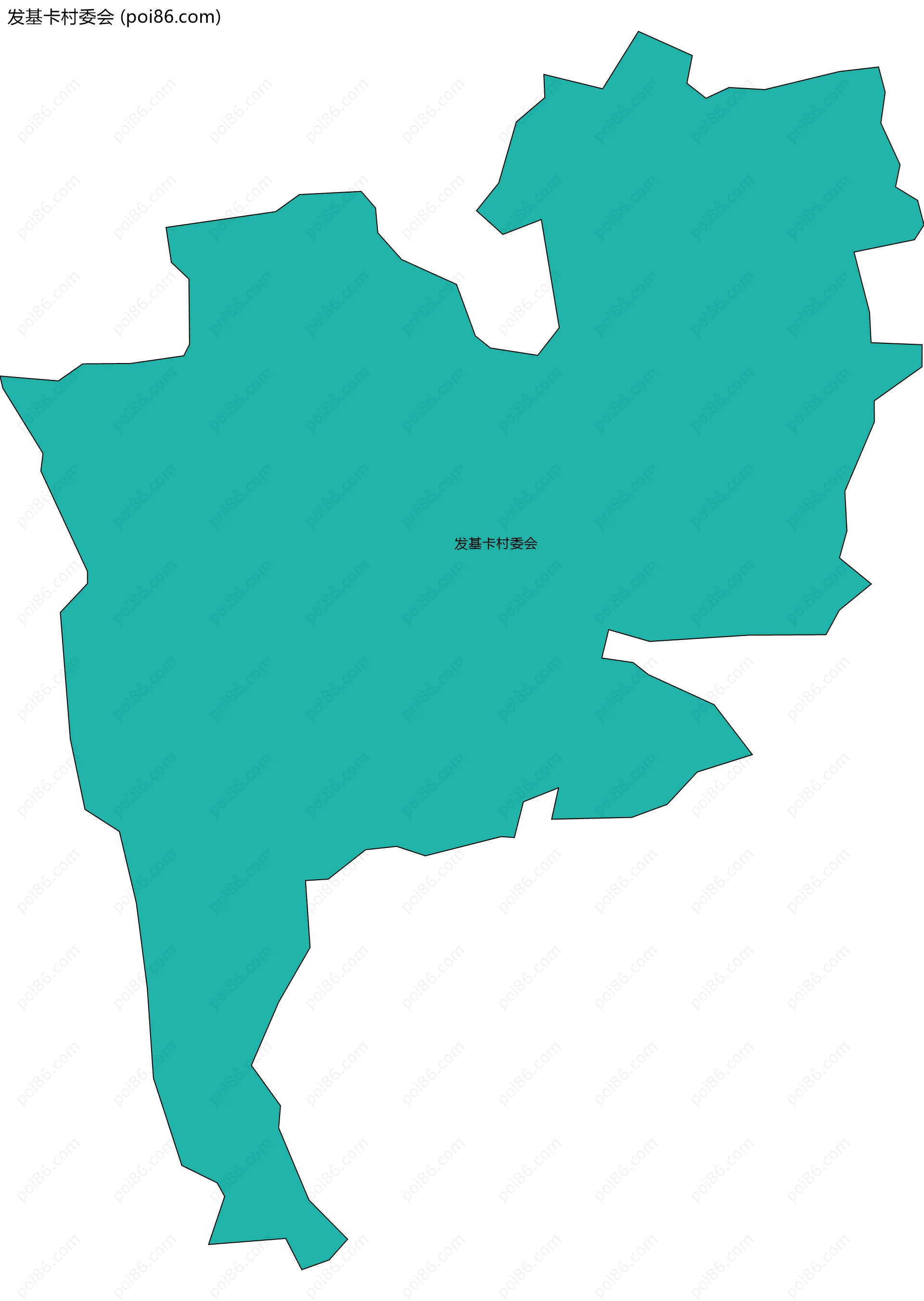 发基卡村委会边界地图