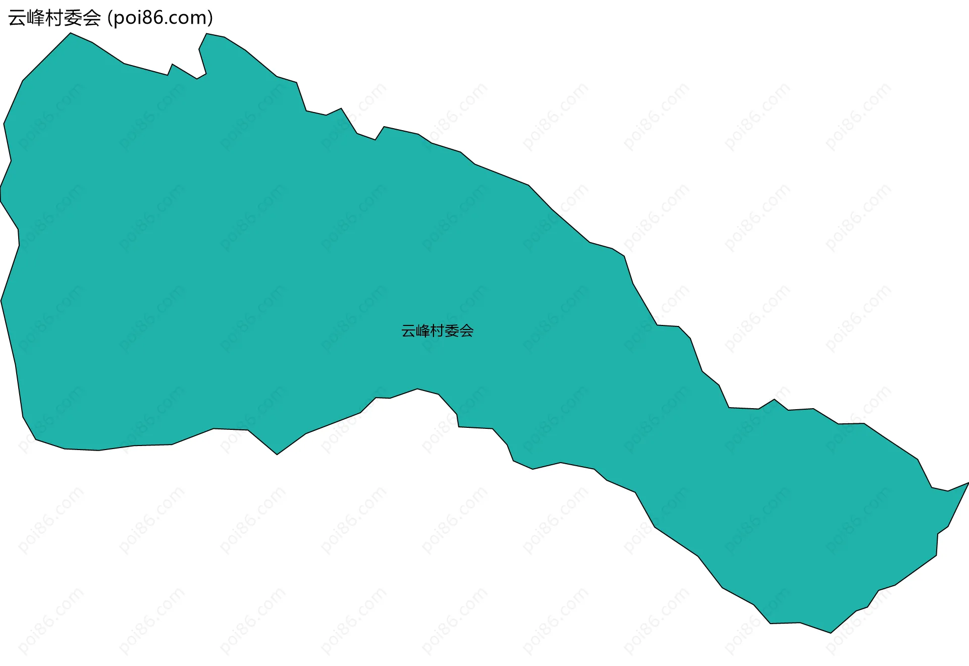云峰村委会边界地图