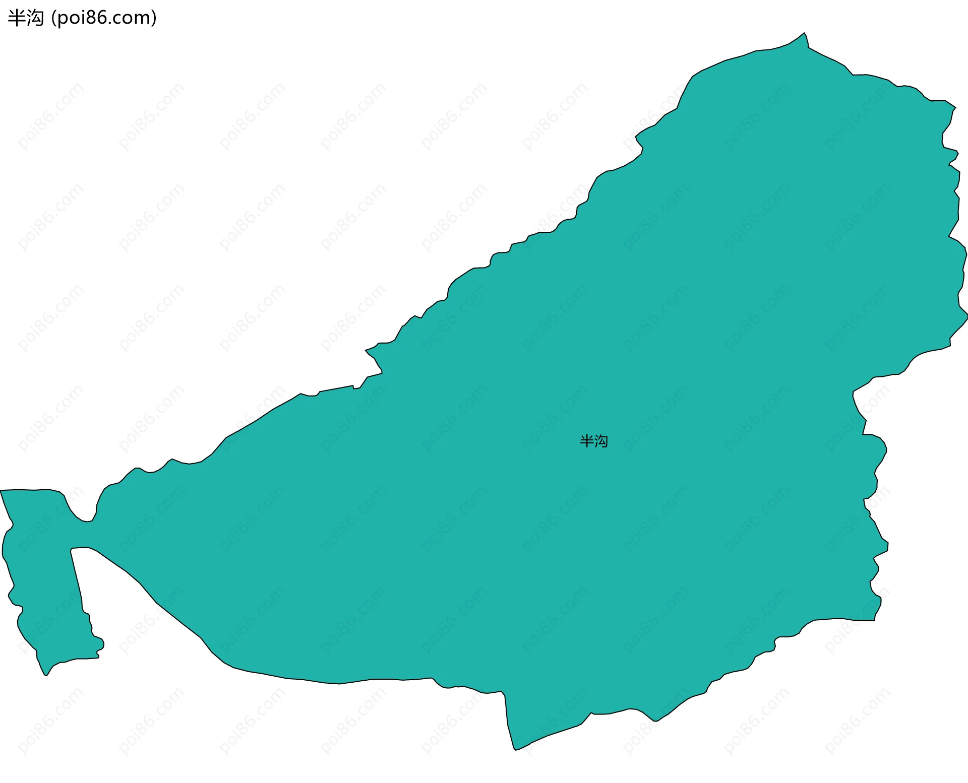 半沟边界地图