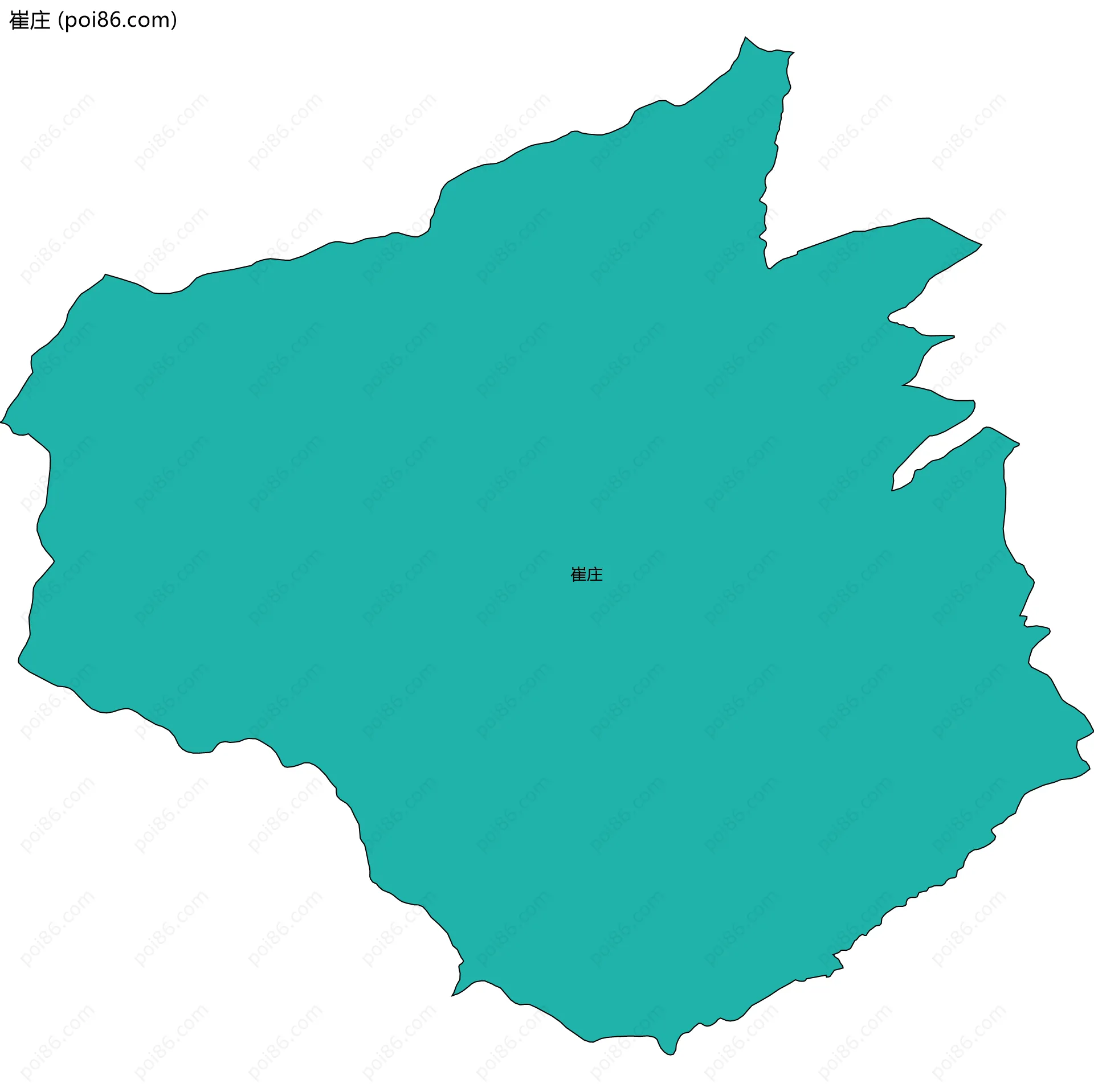 崔庄边界地图
