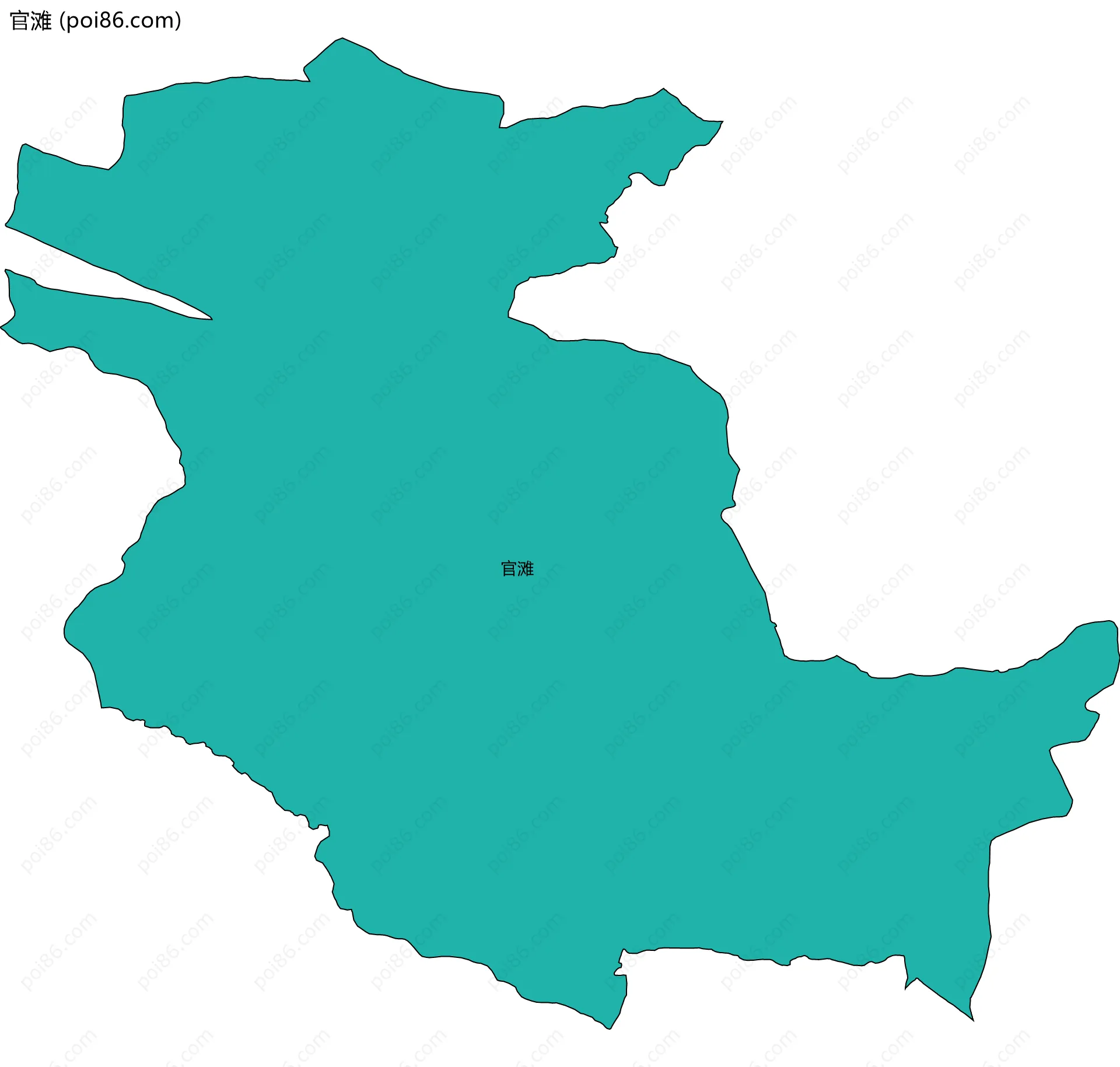 官滩边界地图