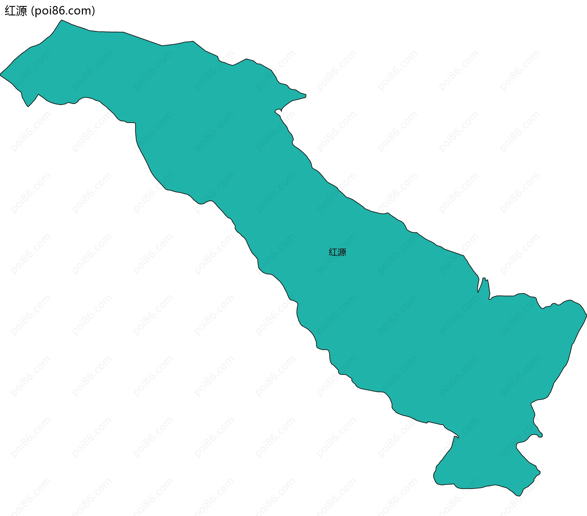 红源边界地图