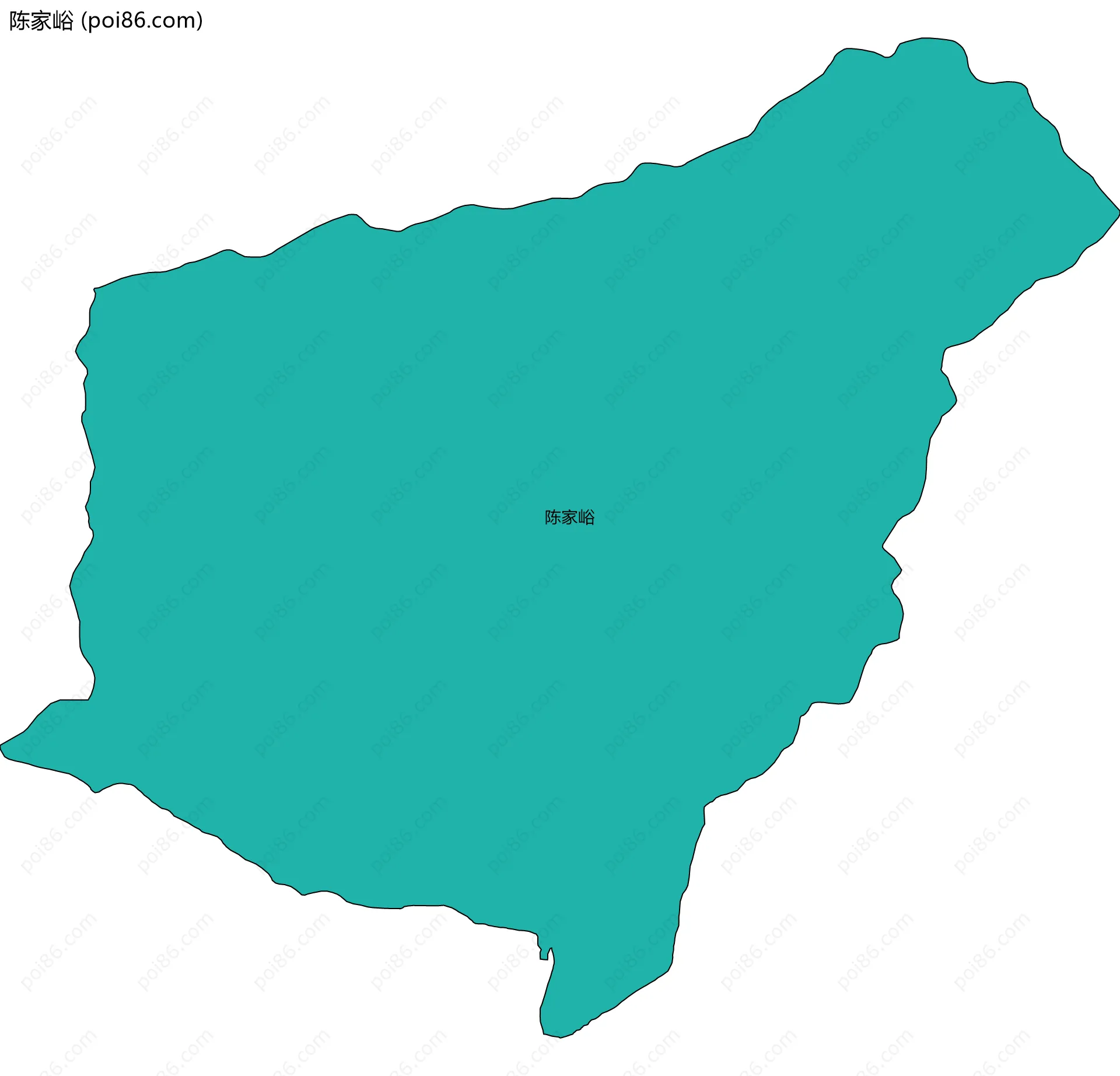 陈家峪边界地图