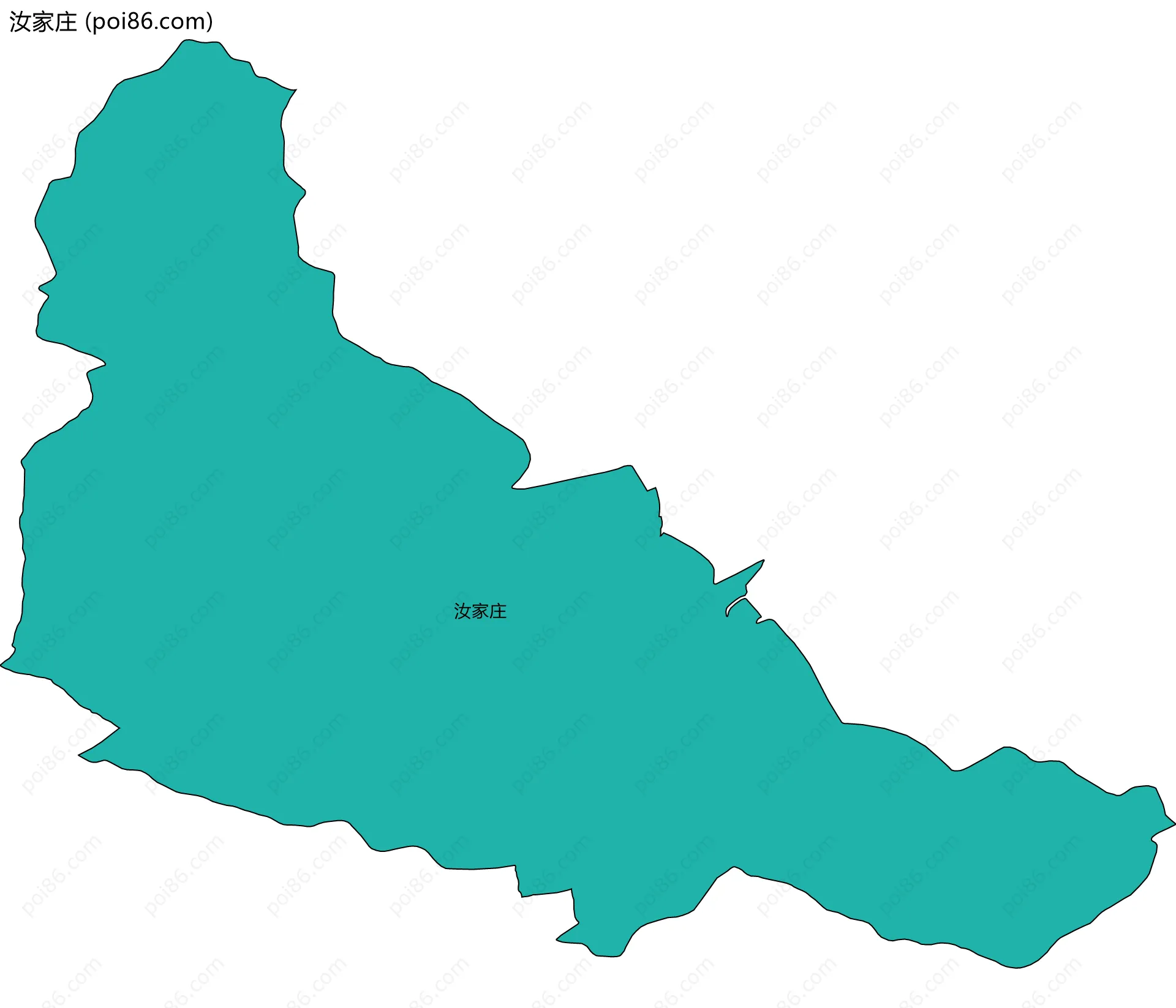 汝家庄边界地图