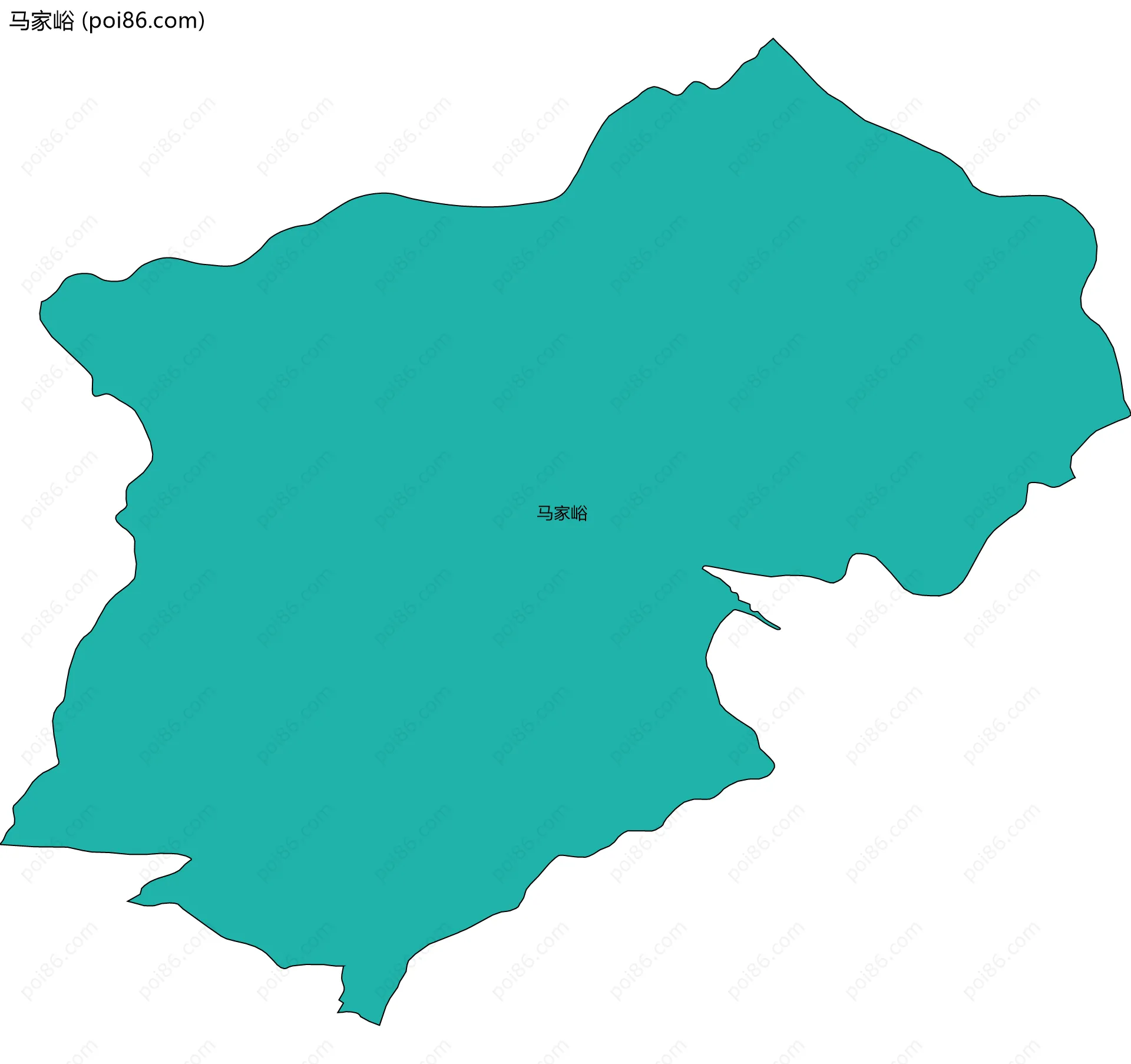 马家峪边界地图