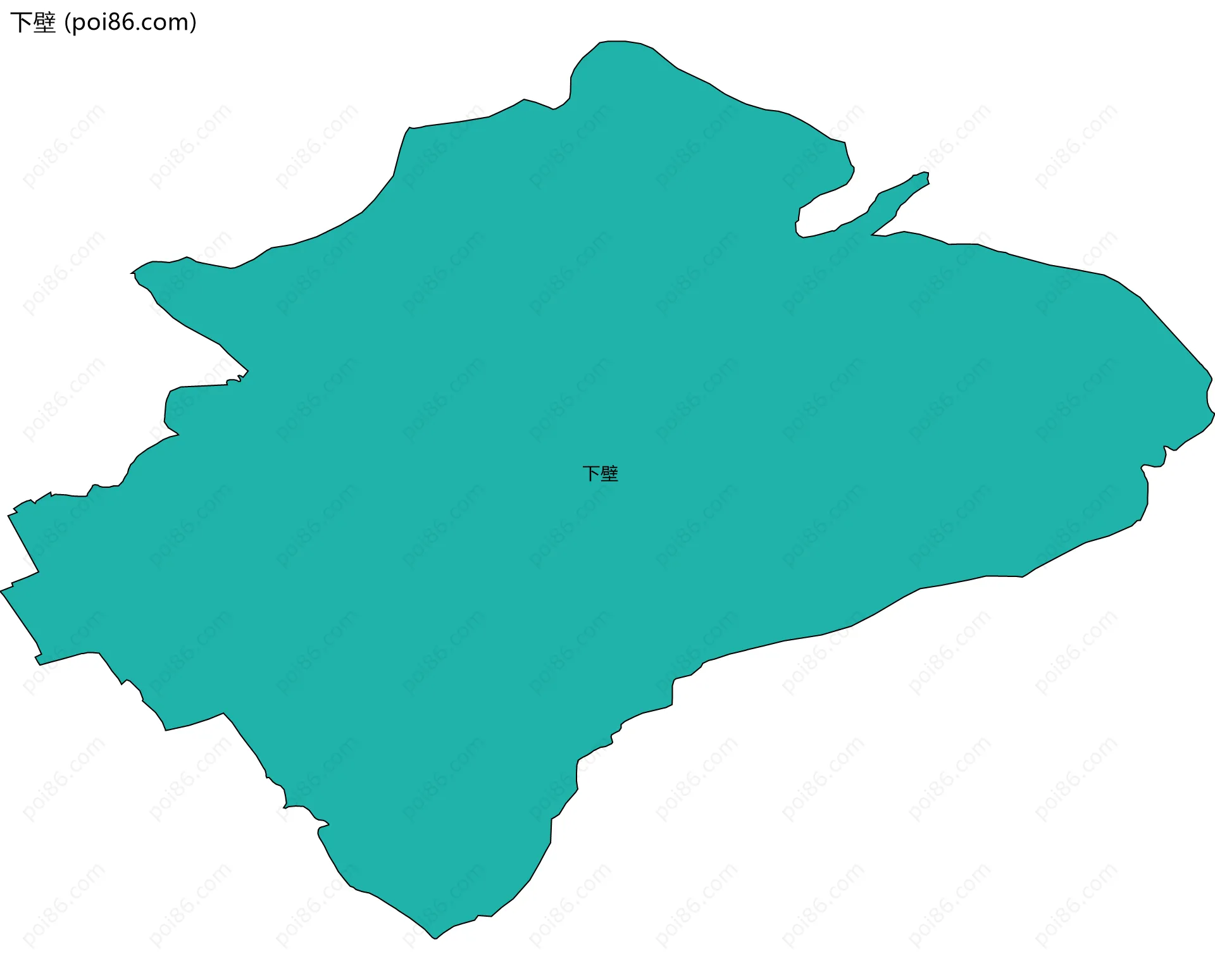 下壁边界地图