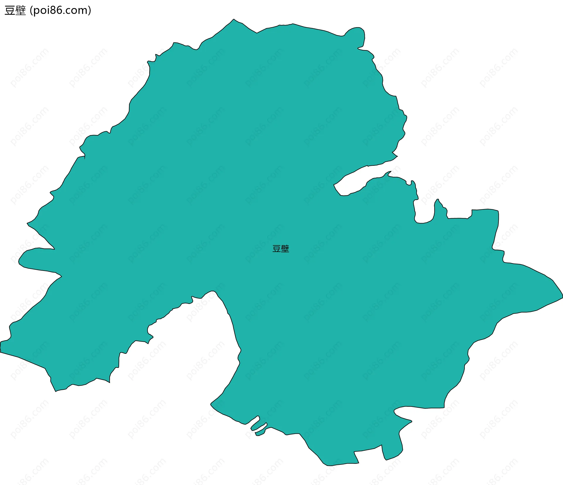 豆壁边界地图