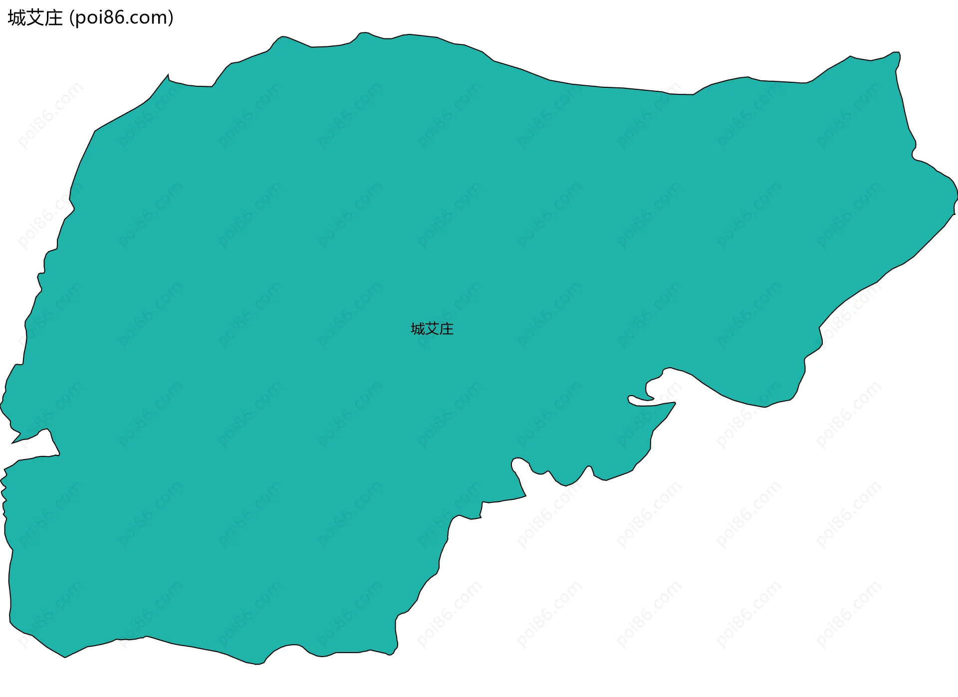 城艾庄边界地图