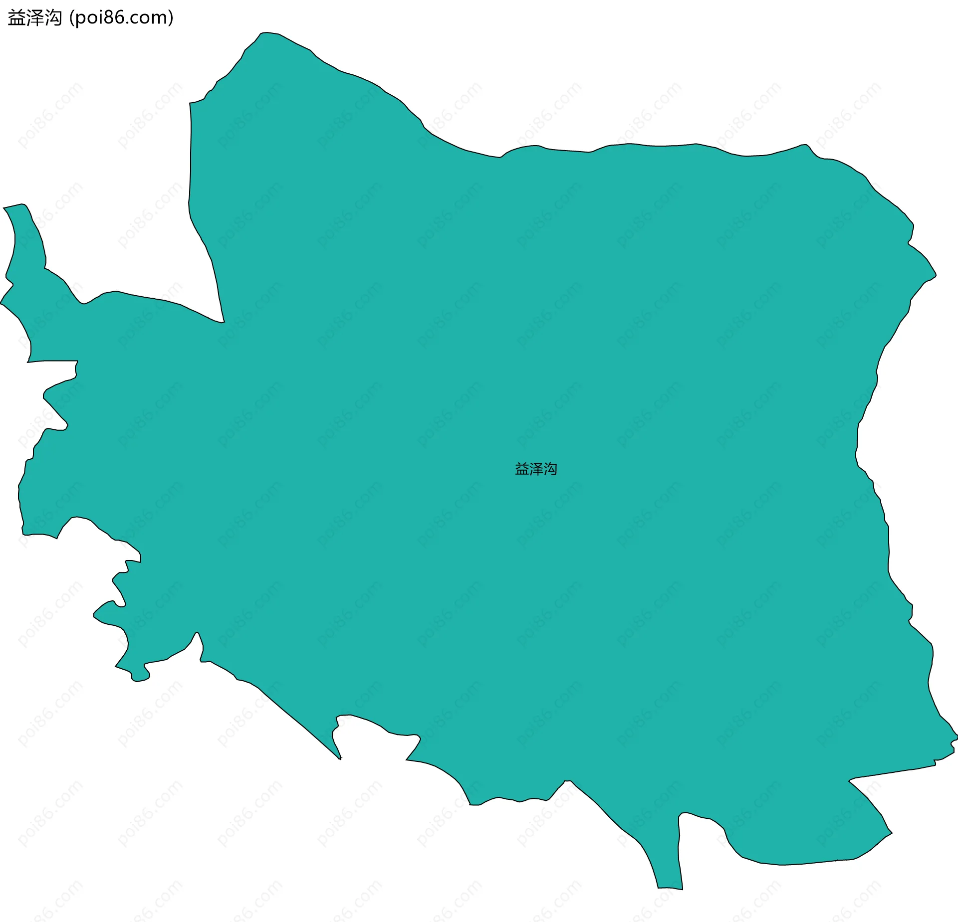 益泽沟边界地图