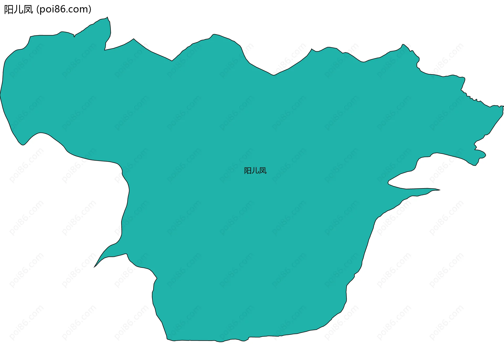 阳儿凤边界地图