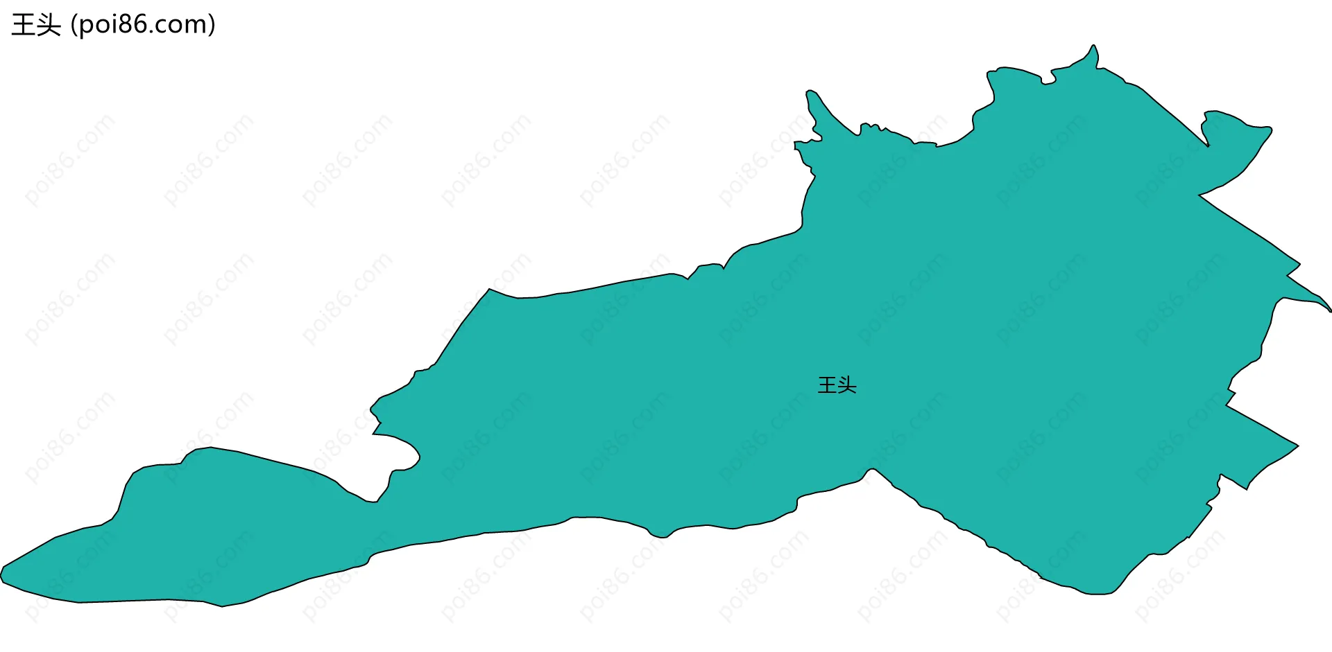 王头边界地图