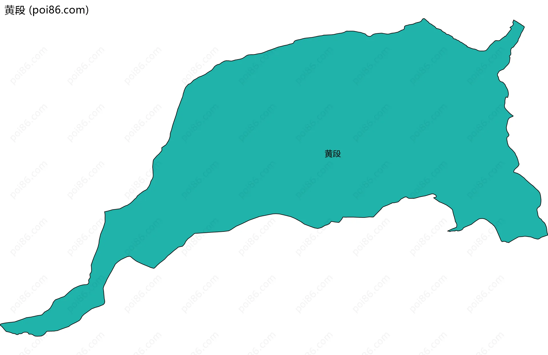 黄段边界地图