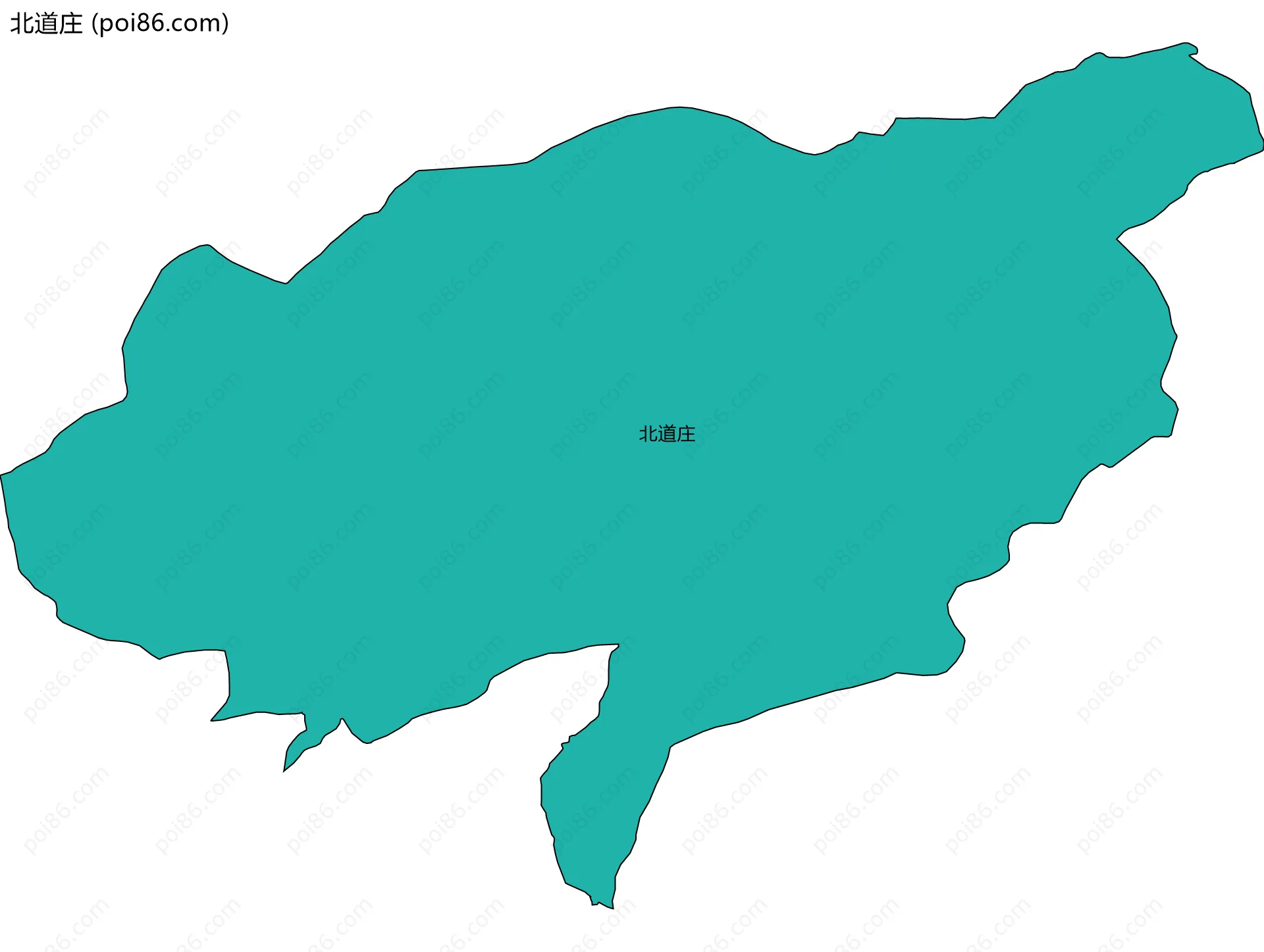 北道庄边界地图