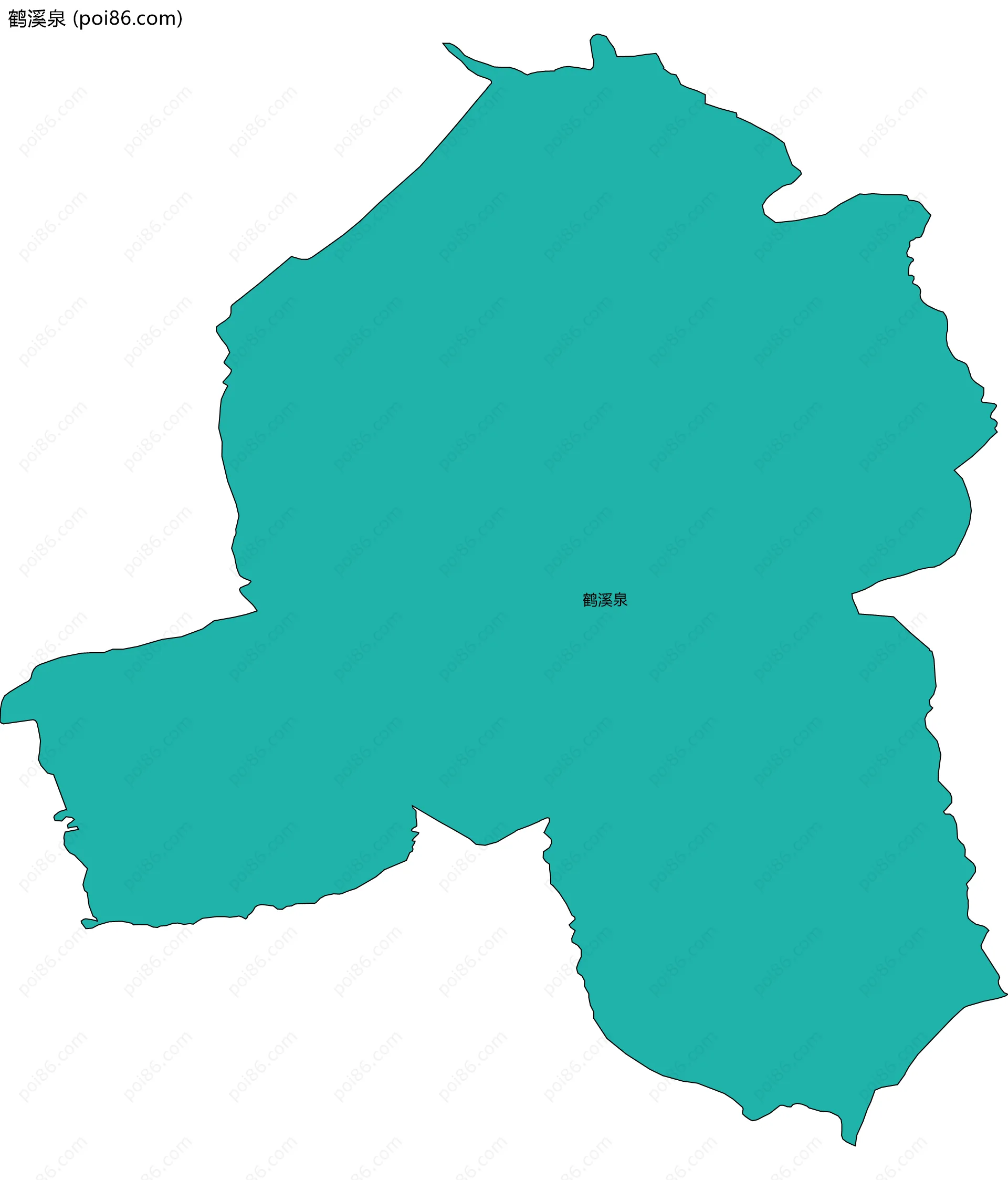 鹤溪泉边界地图