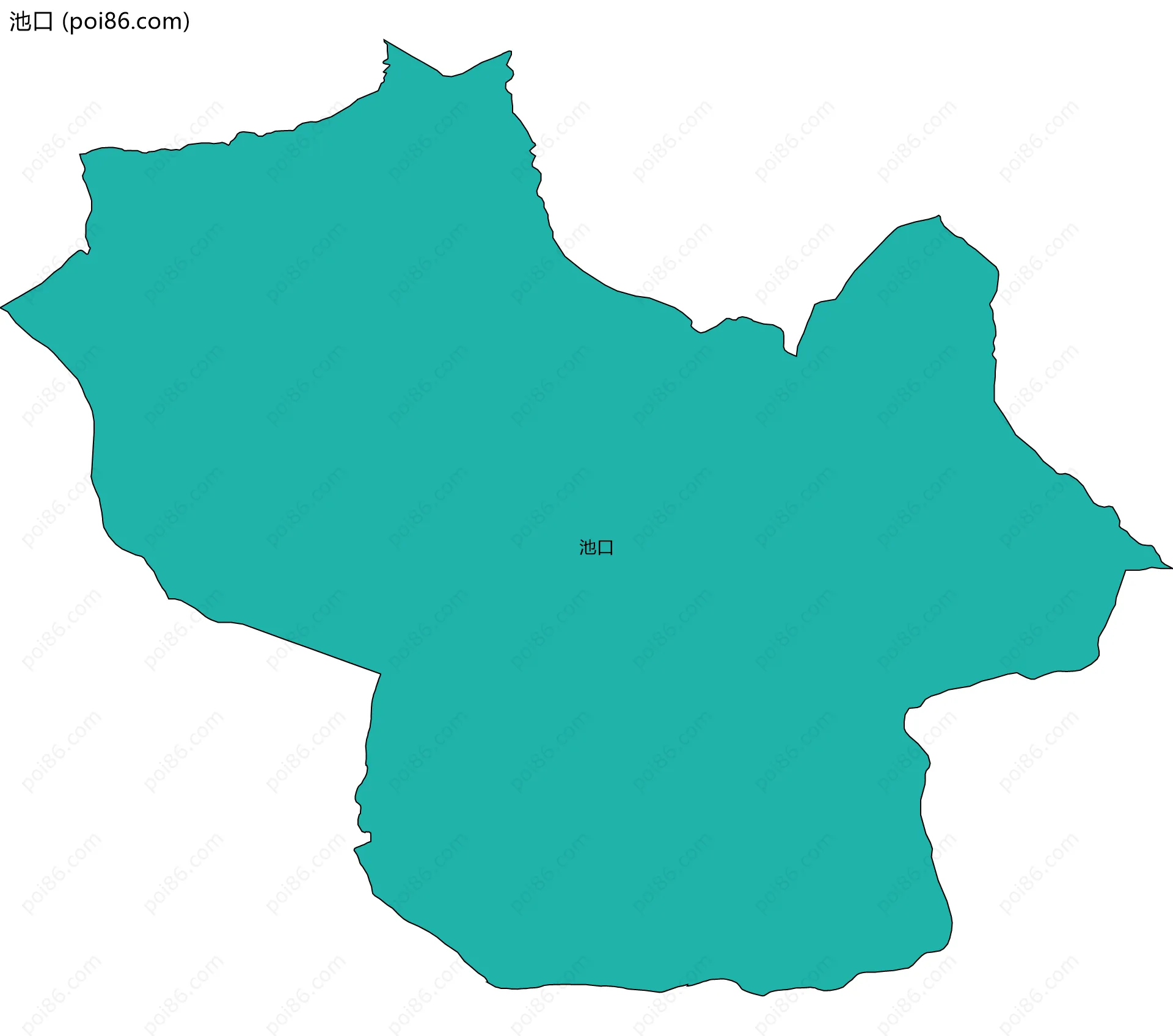 池口边界地图