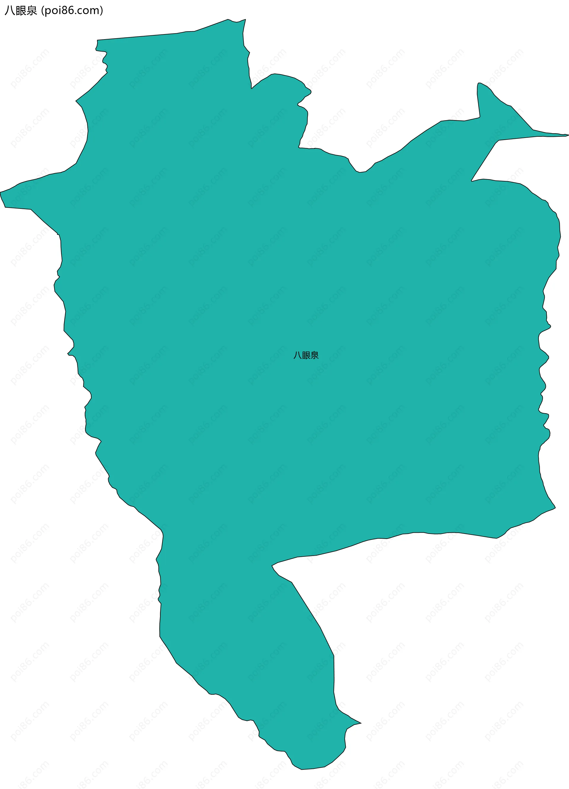 八眼泉边界地图