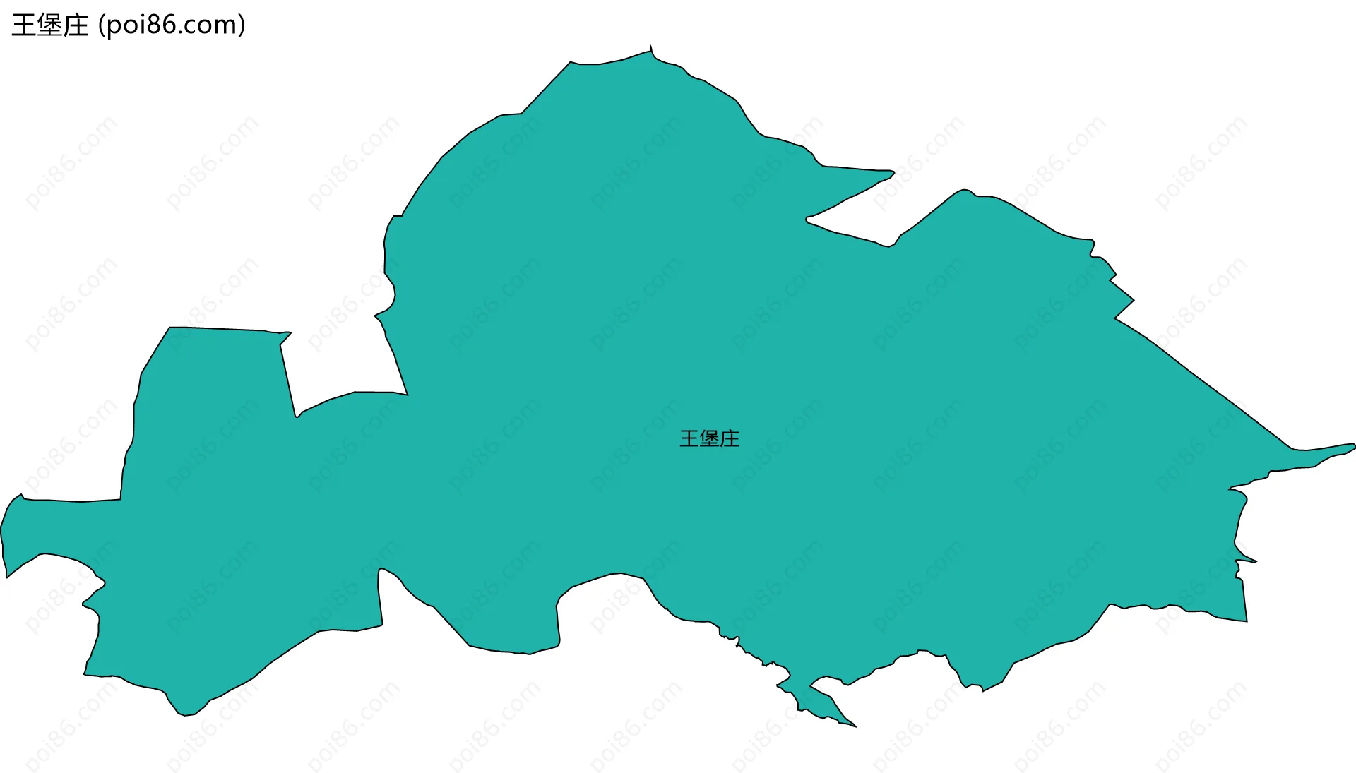 王堡庄边界地图