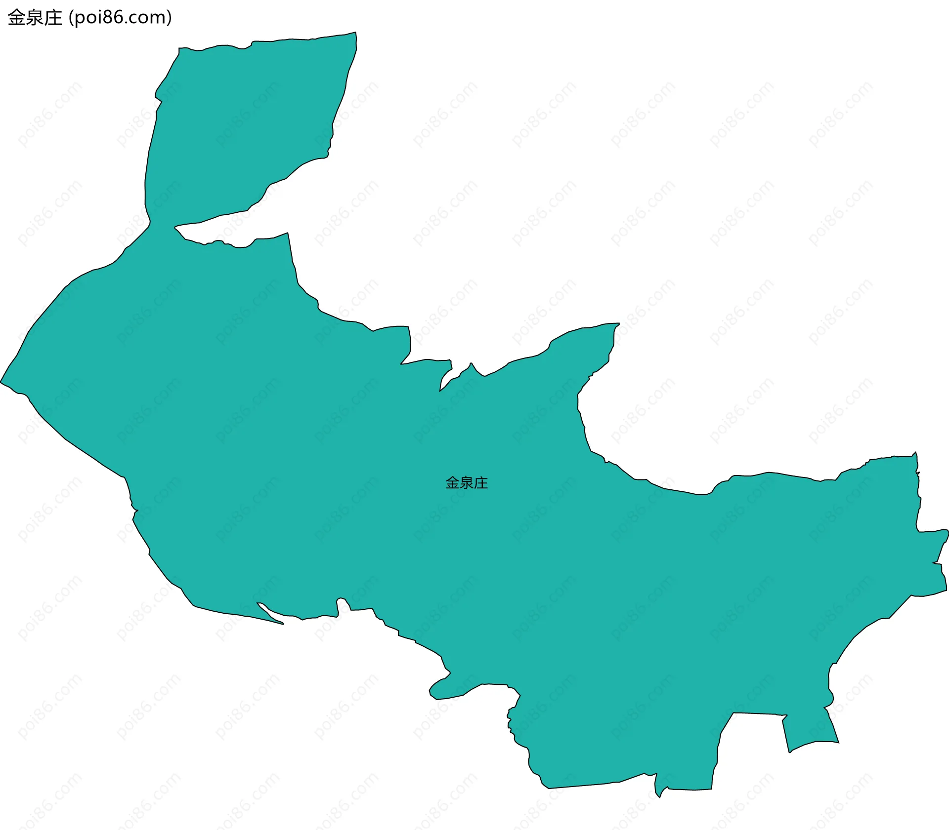 金泉庄边界地图