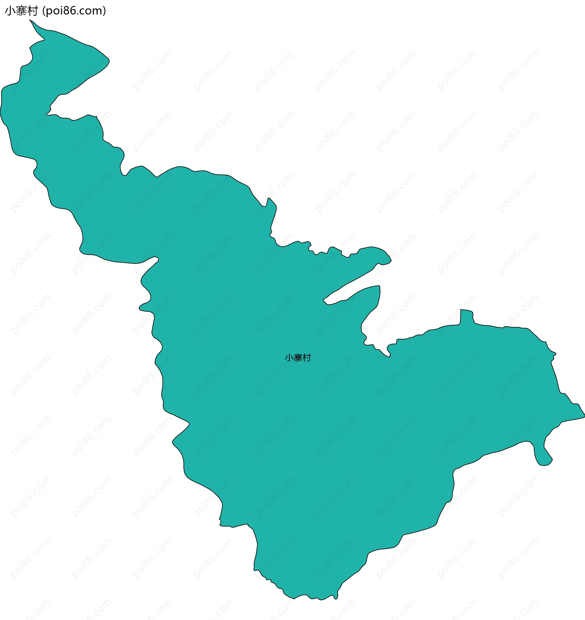 小寨村边界地图