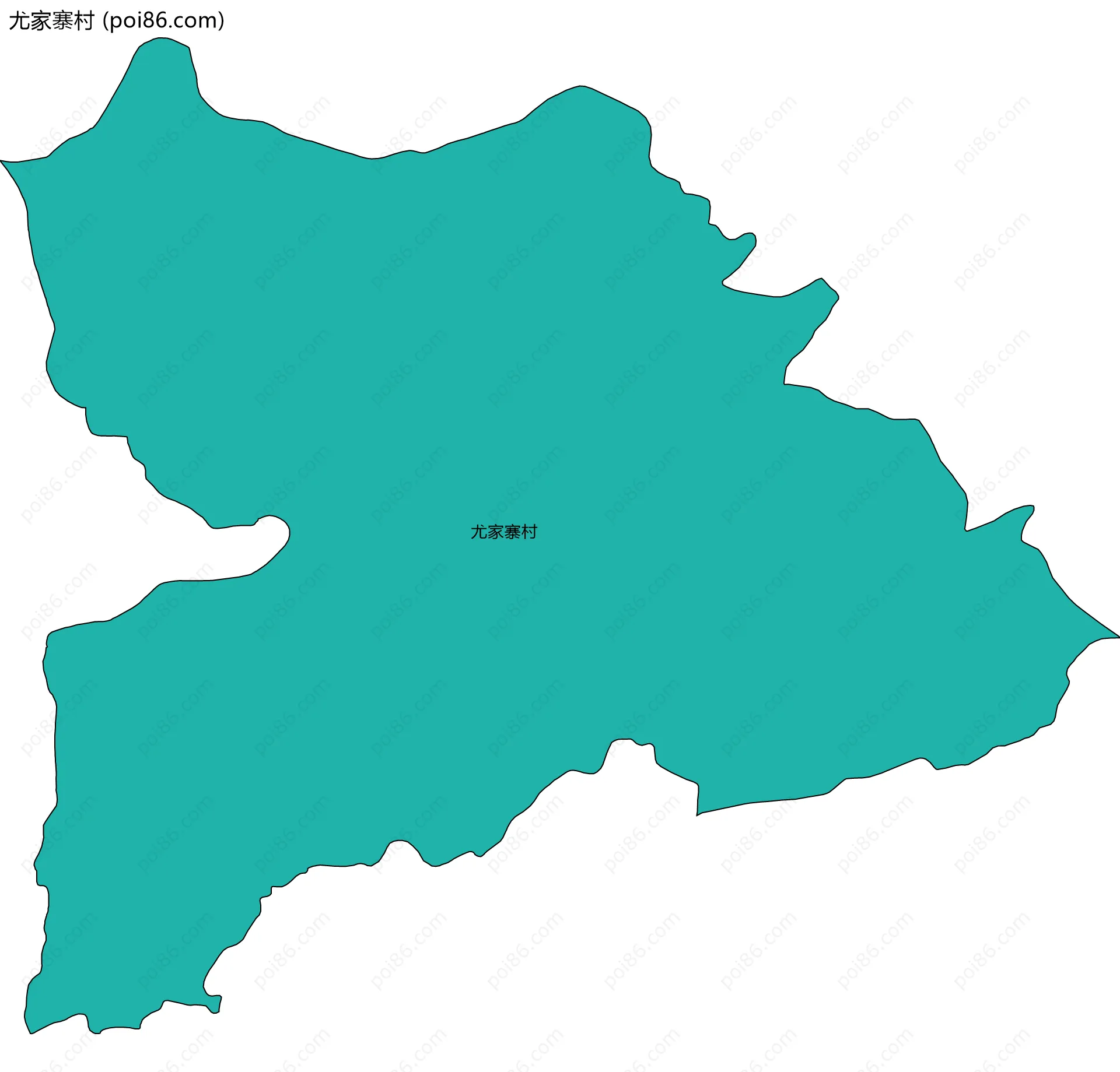 尤家寨村边界地图