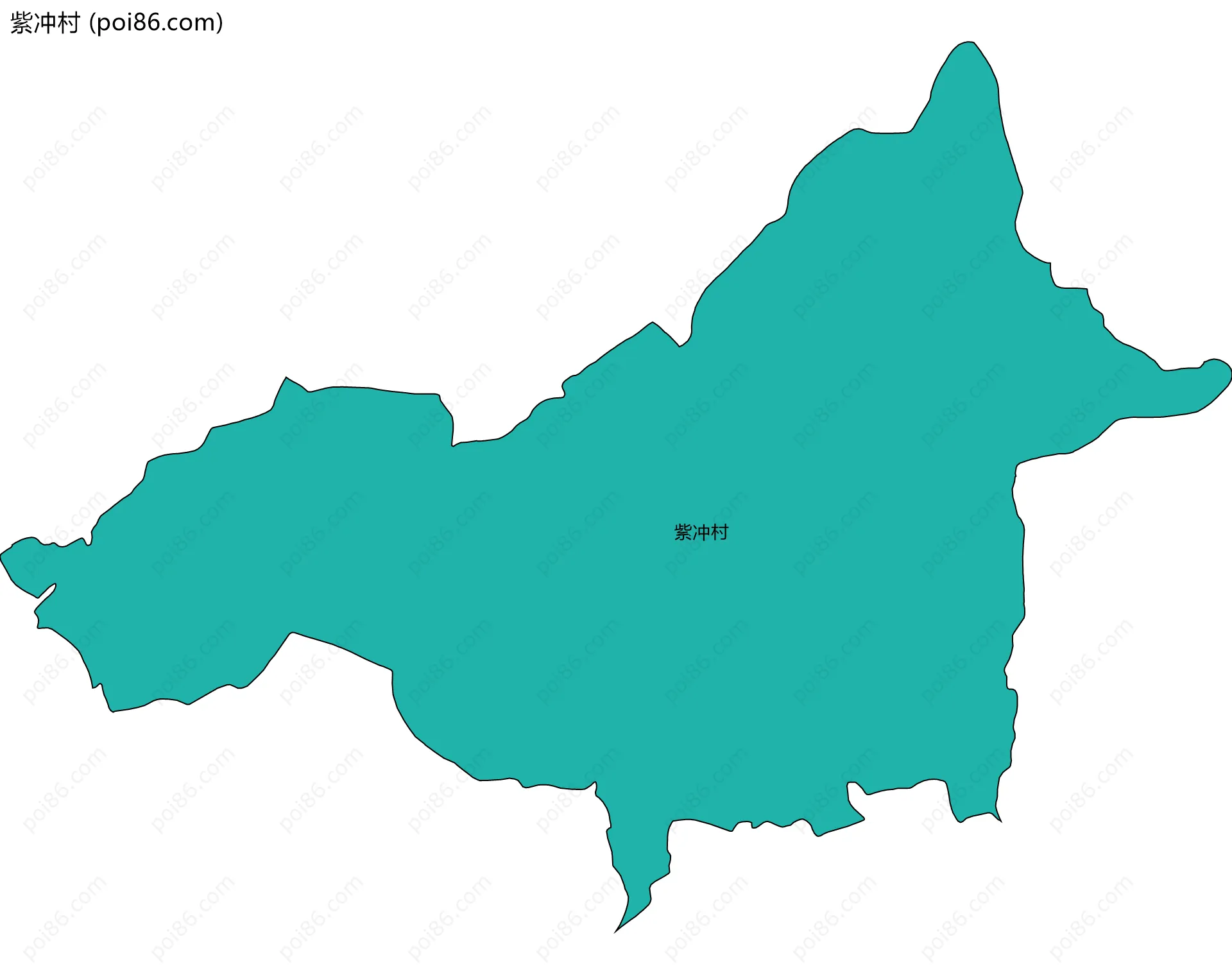 紫冲村边界地图