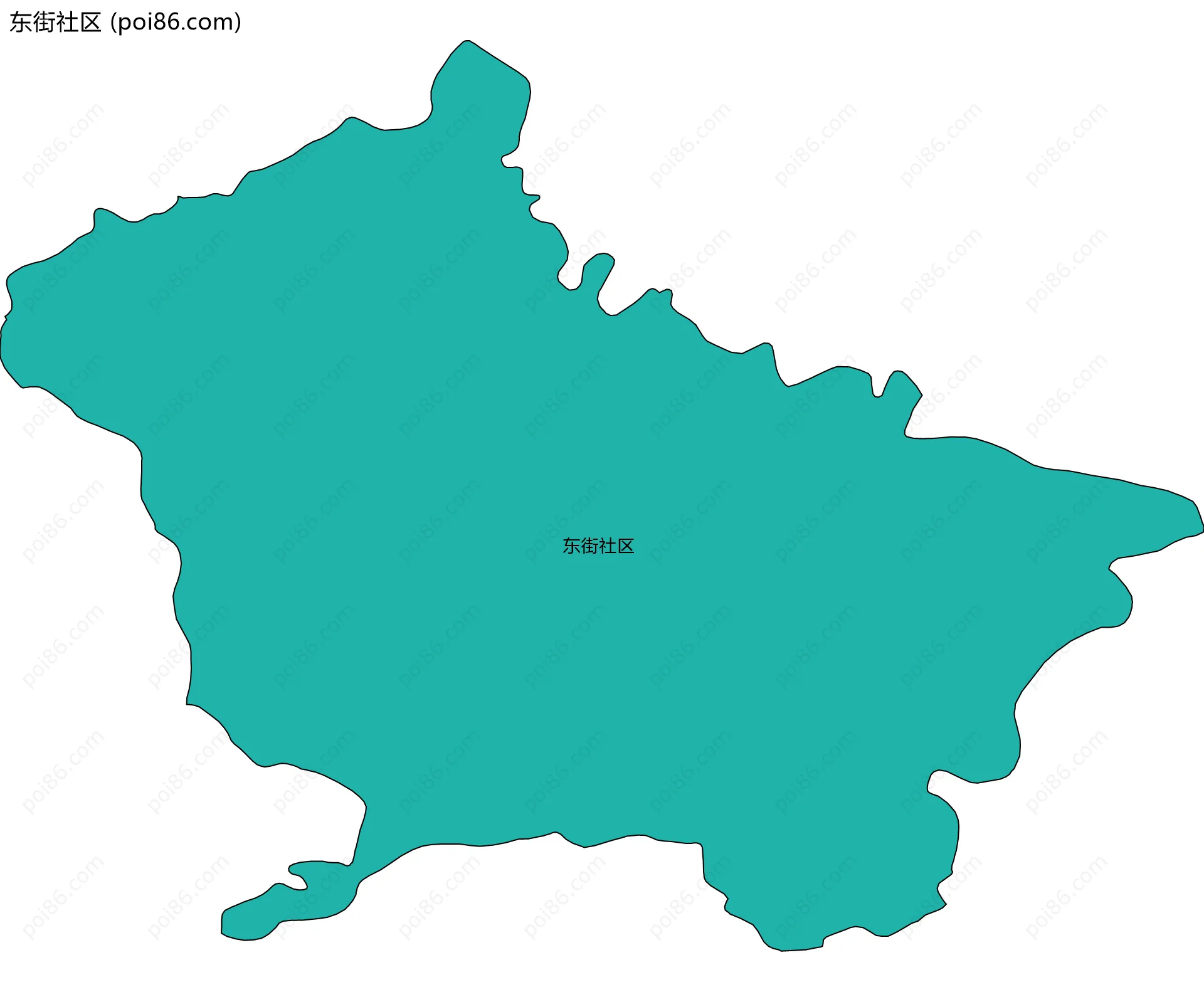 东街社区边界地图