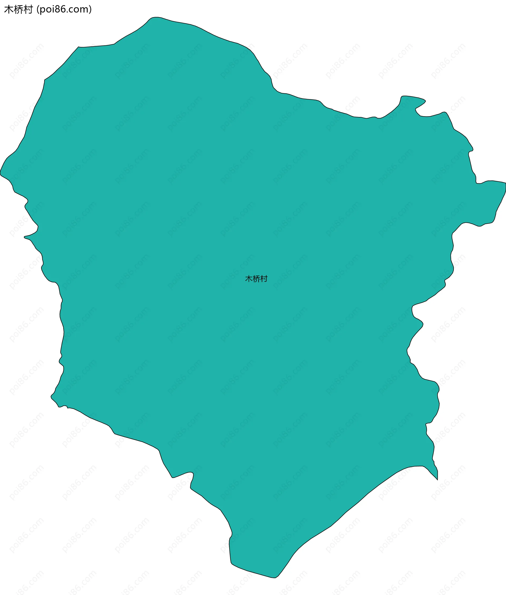 木桥村边界地图