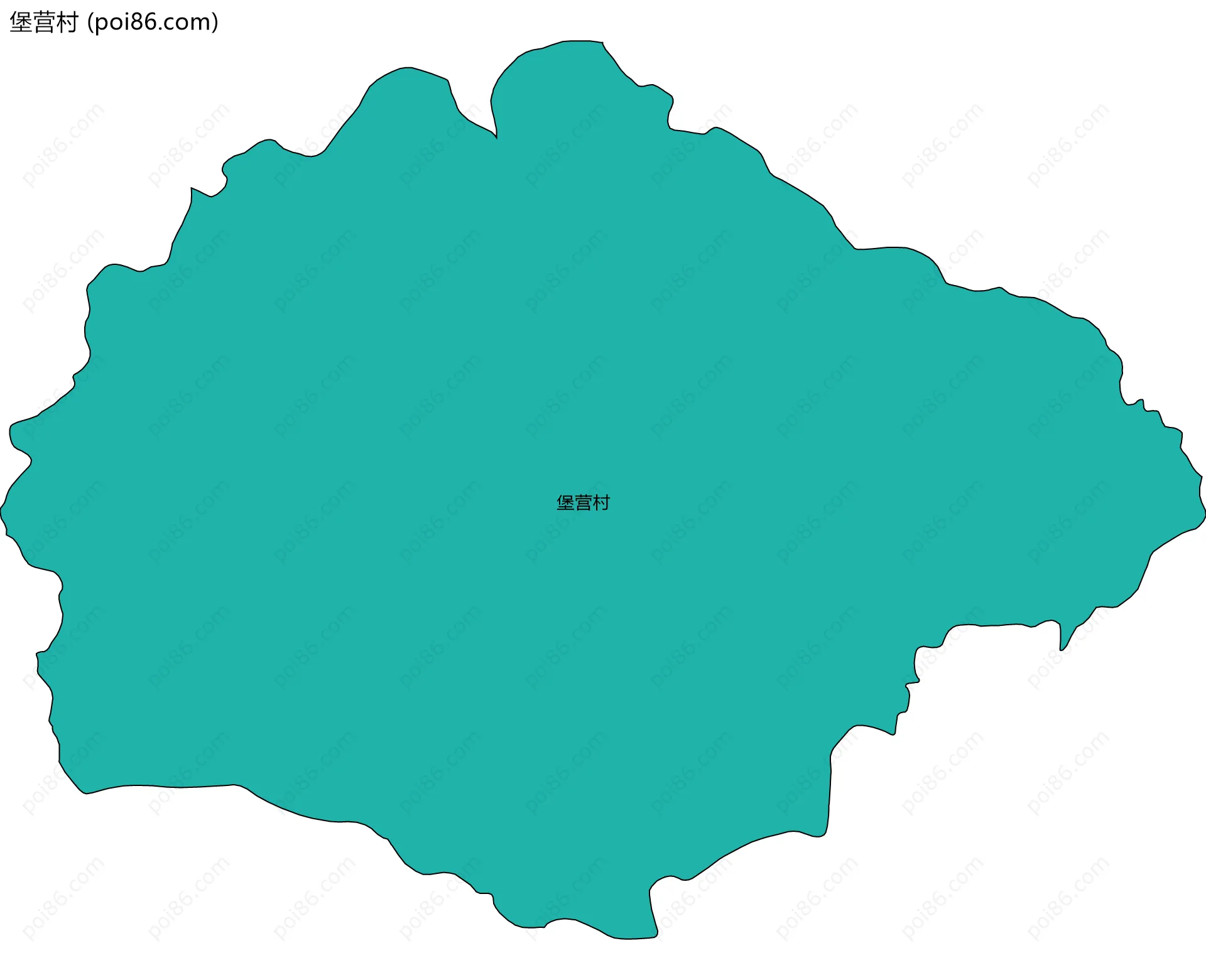 堡营村边界地图