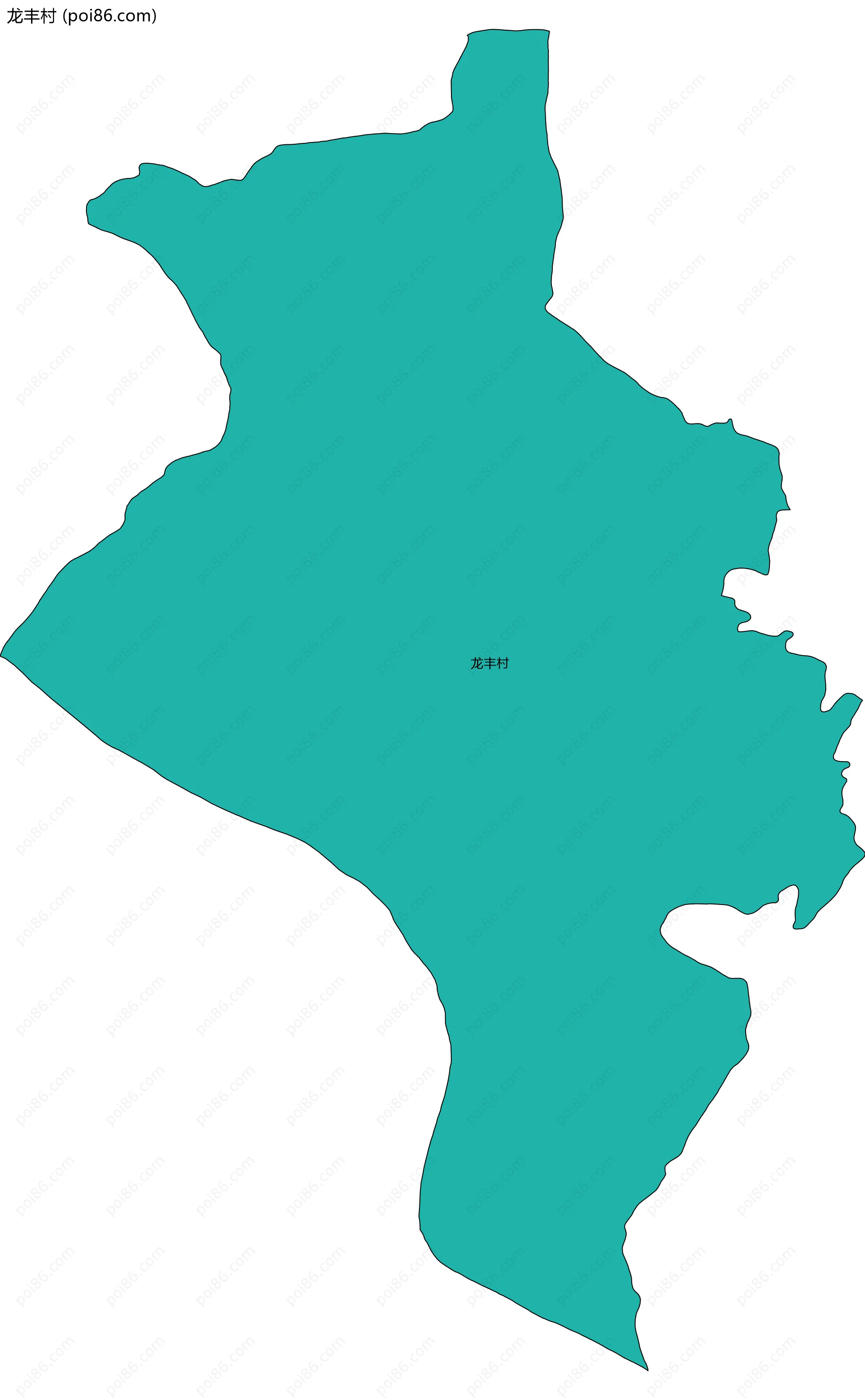 龙丰村边界地图