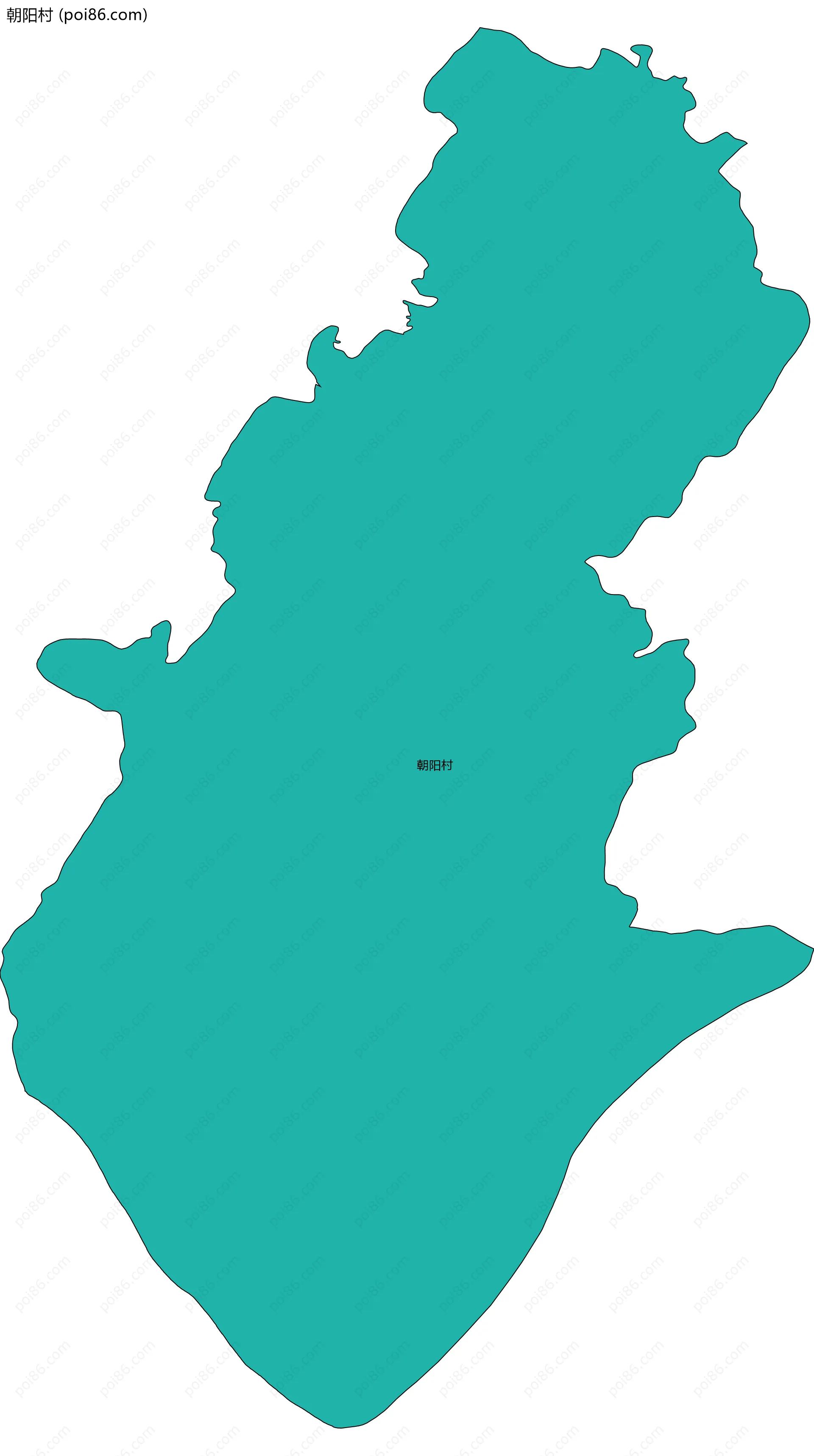 朝阳村边界地图