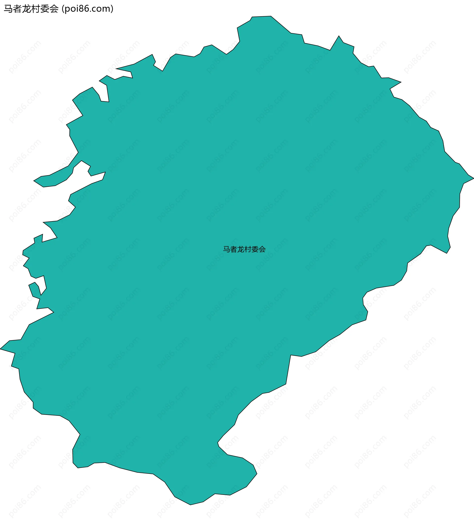 马者龙村委会边界地图