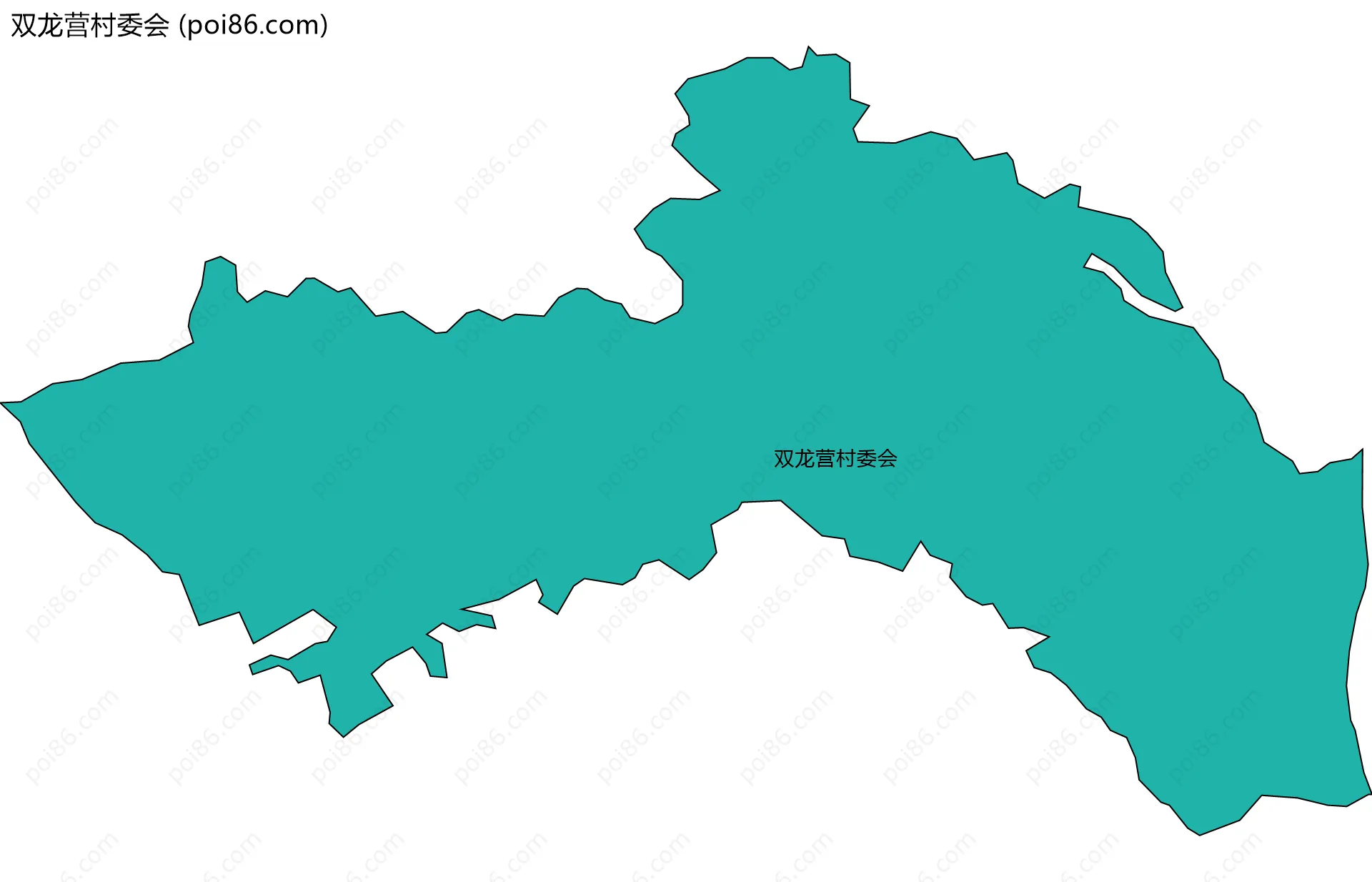 双龙营村委会边界地图