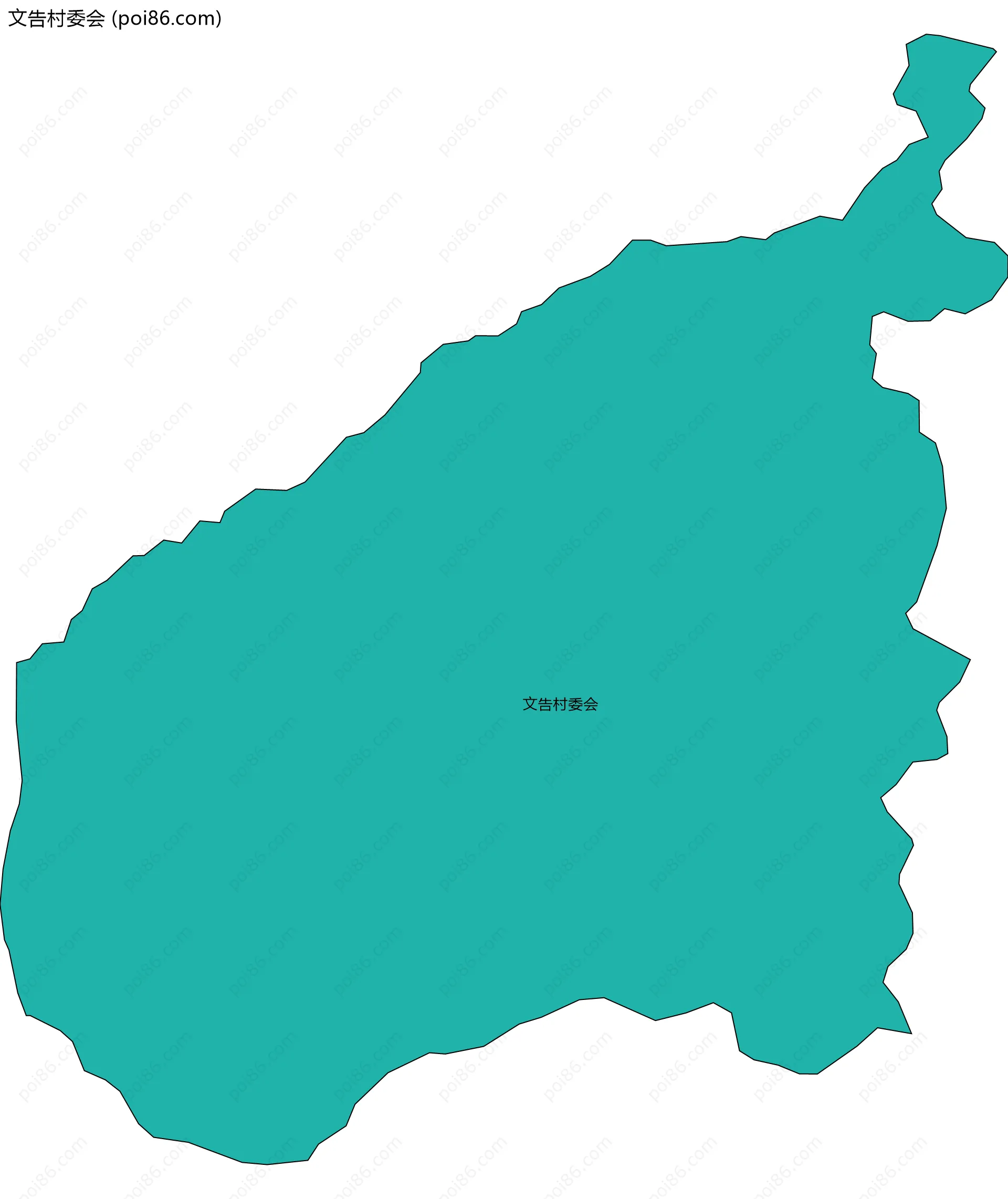 文告村委会边界地图
