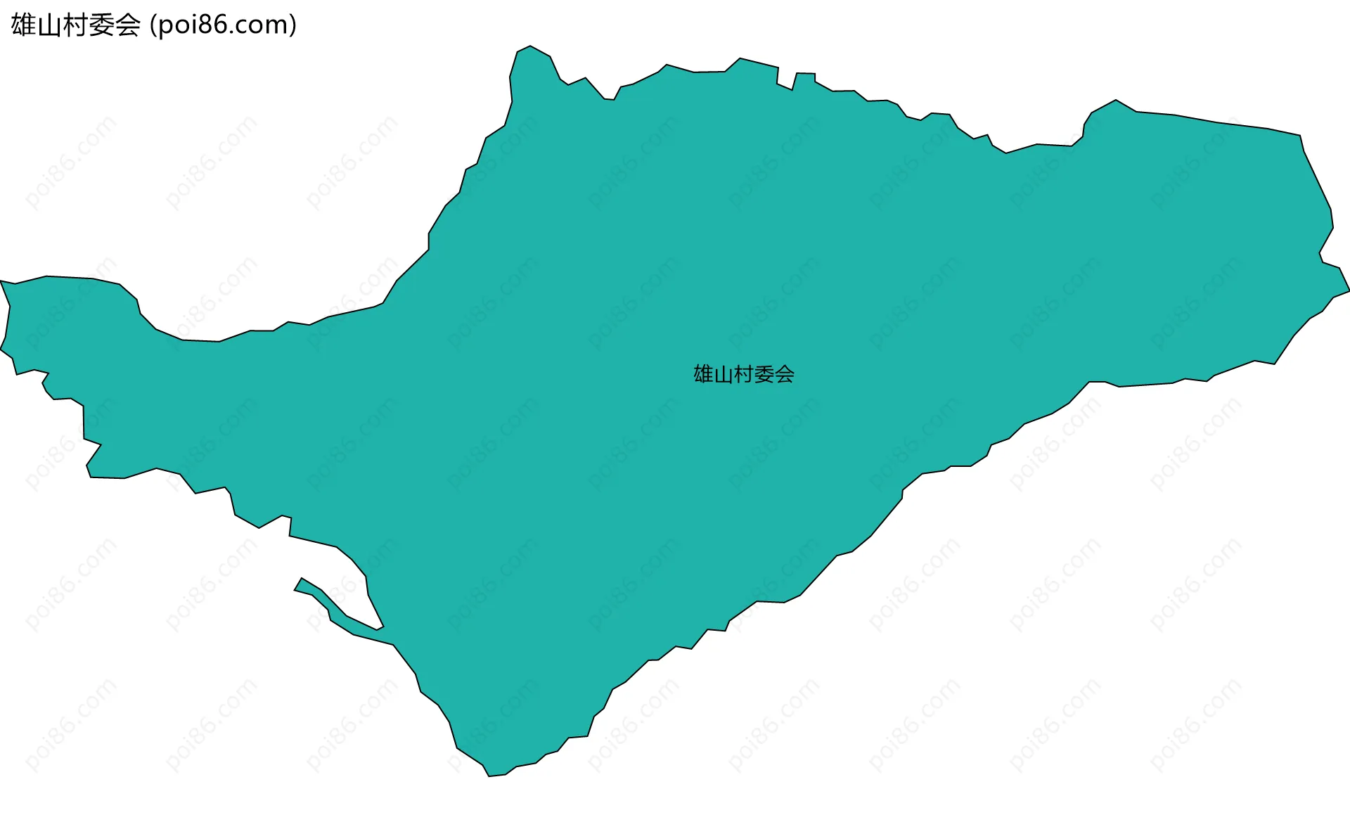 雄山村委会边界地图