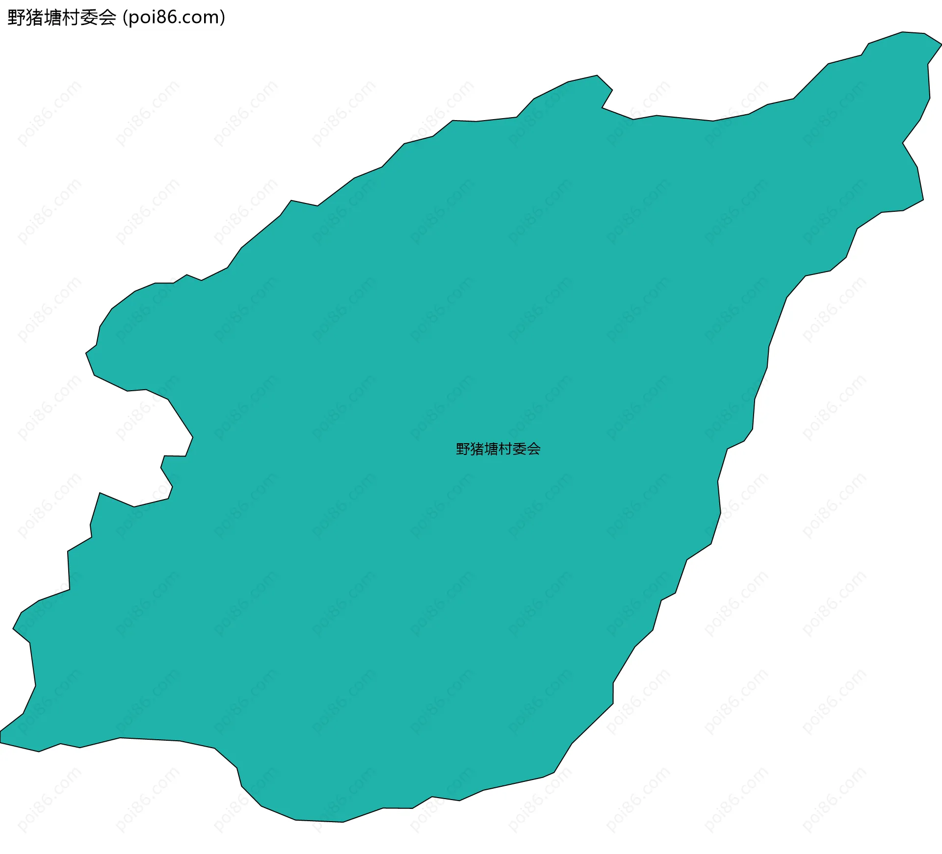 野猪塘村委会边界地图