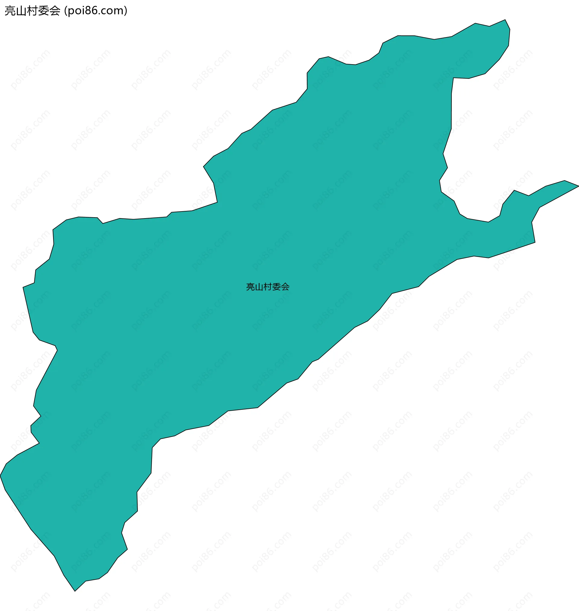 亮山村委会边界地图