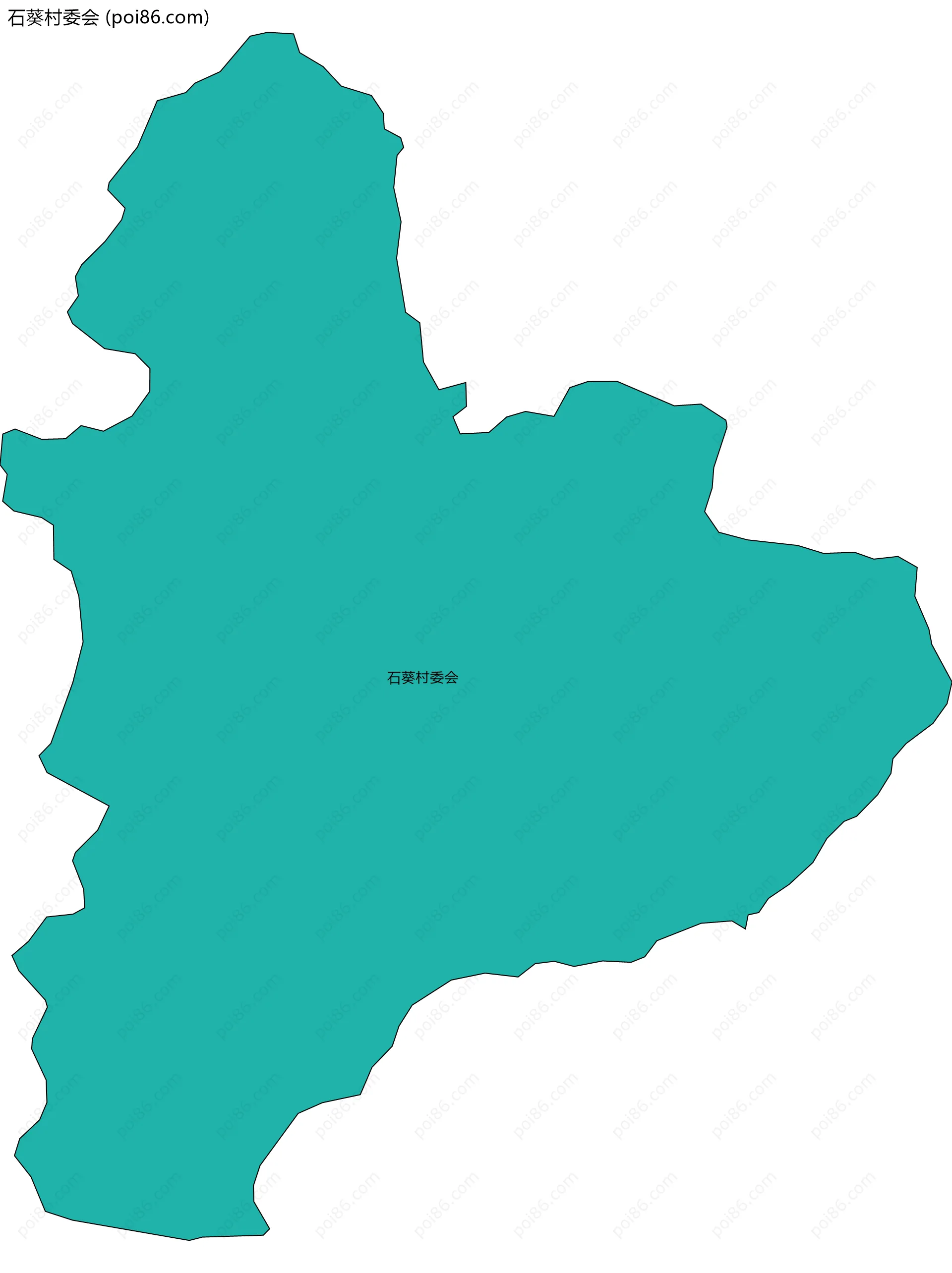 石葵村委会边界地图